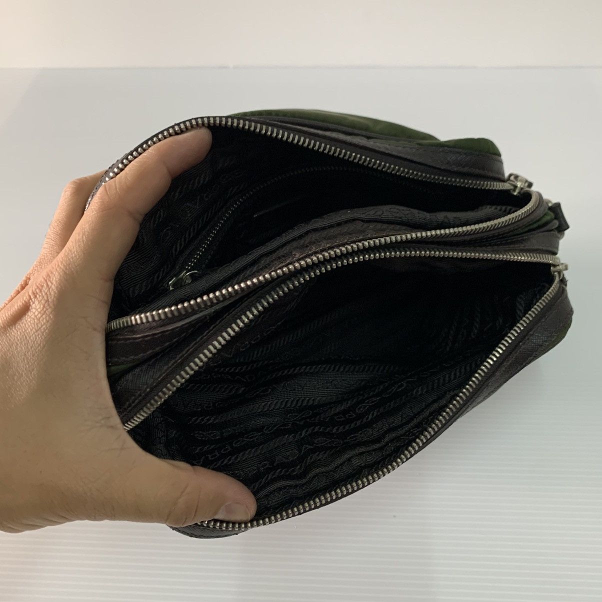 Prada Prada Nylon Clutch Sling Bag Size ONE SIZE - 12 Thumbnail