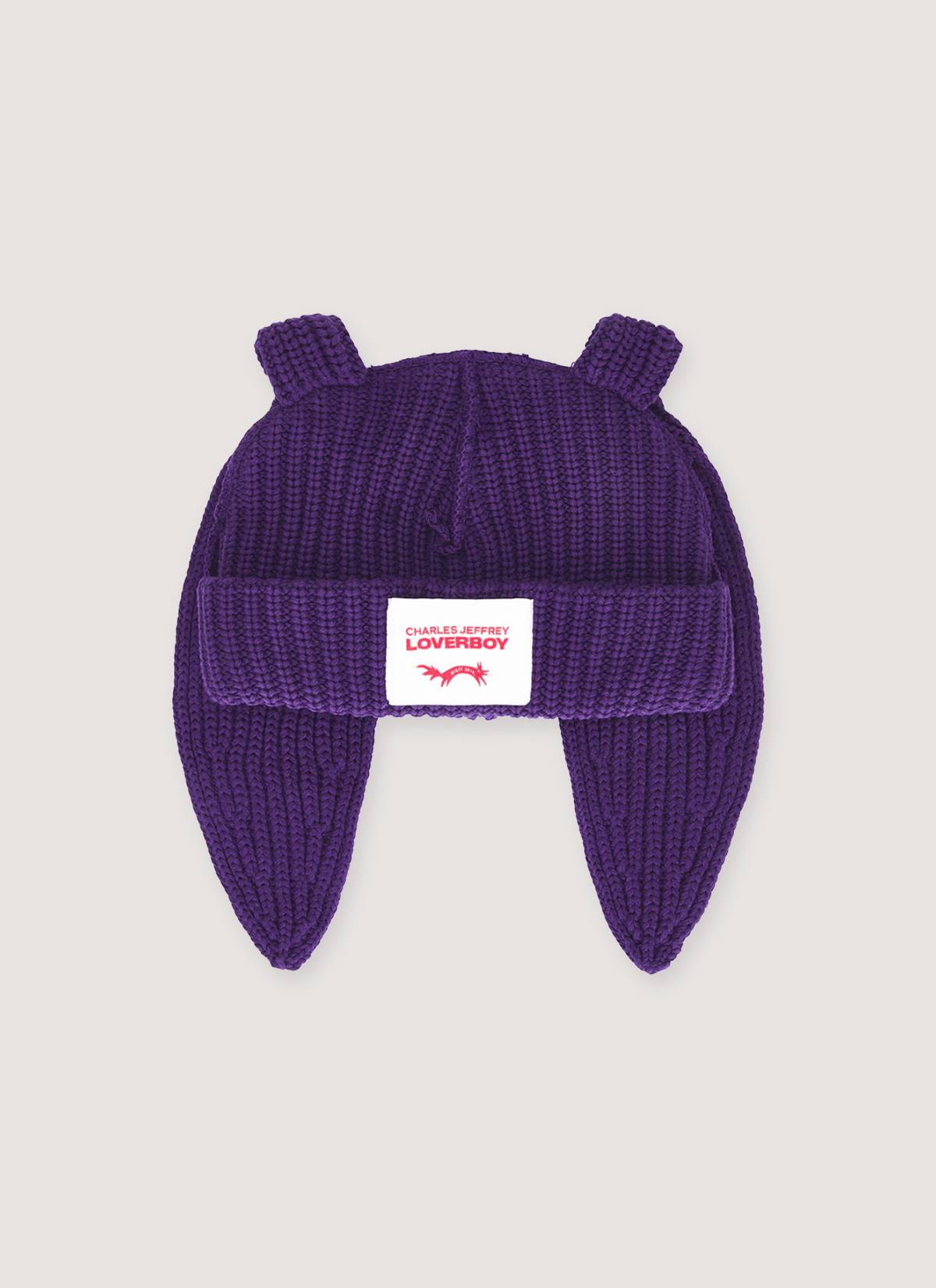 Charles Jeffrey LOVERBOY Chunky Rabbit Beanie Purple Size ONE SIZE - 1 Thumbnail