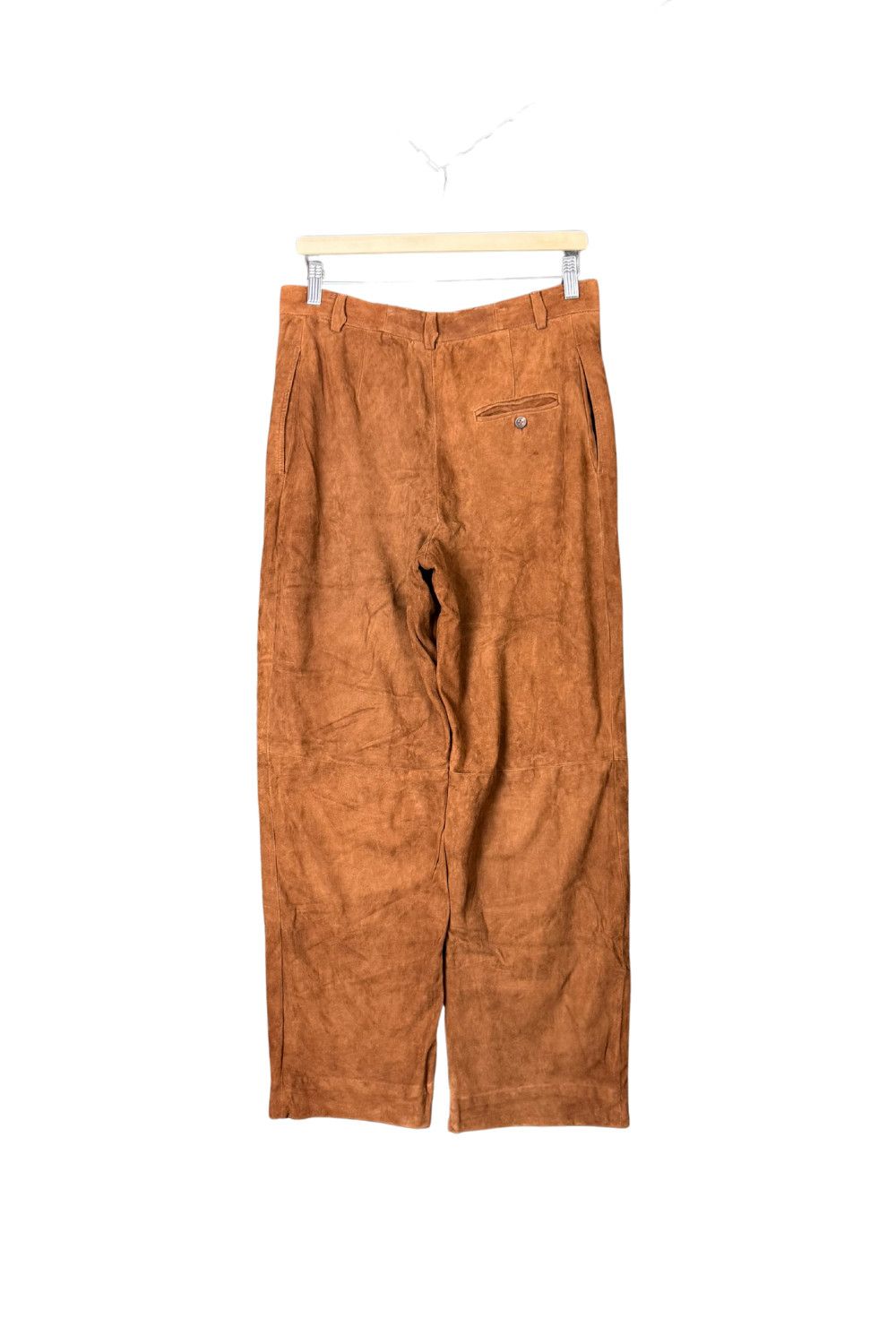 Vintage 1970s Ralph Lauren USA Suede Leather Trousers image 2