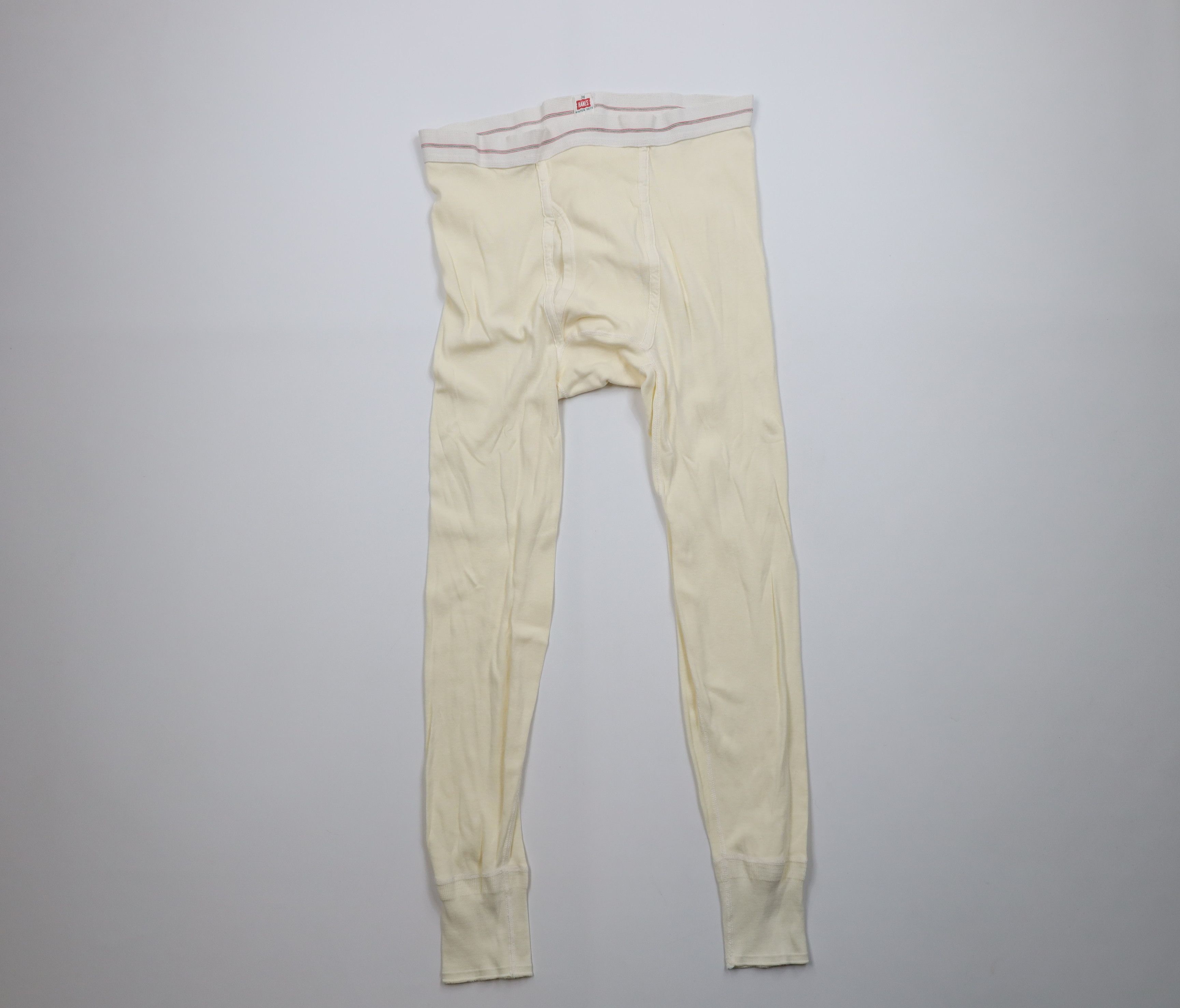 Hanes Vintage 40s Hanes Winter Sets Pants Joggers Cream USA Size US 36 / EU 52 - 1 Thumbnail
