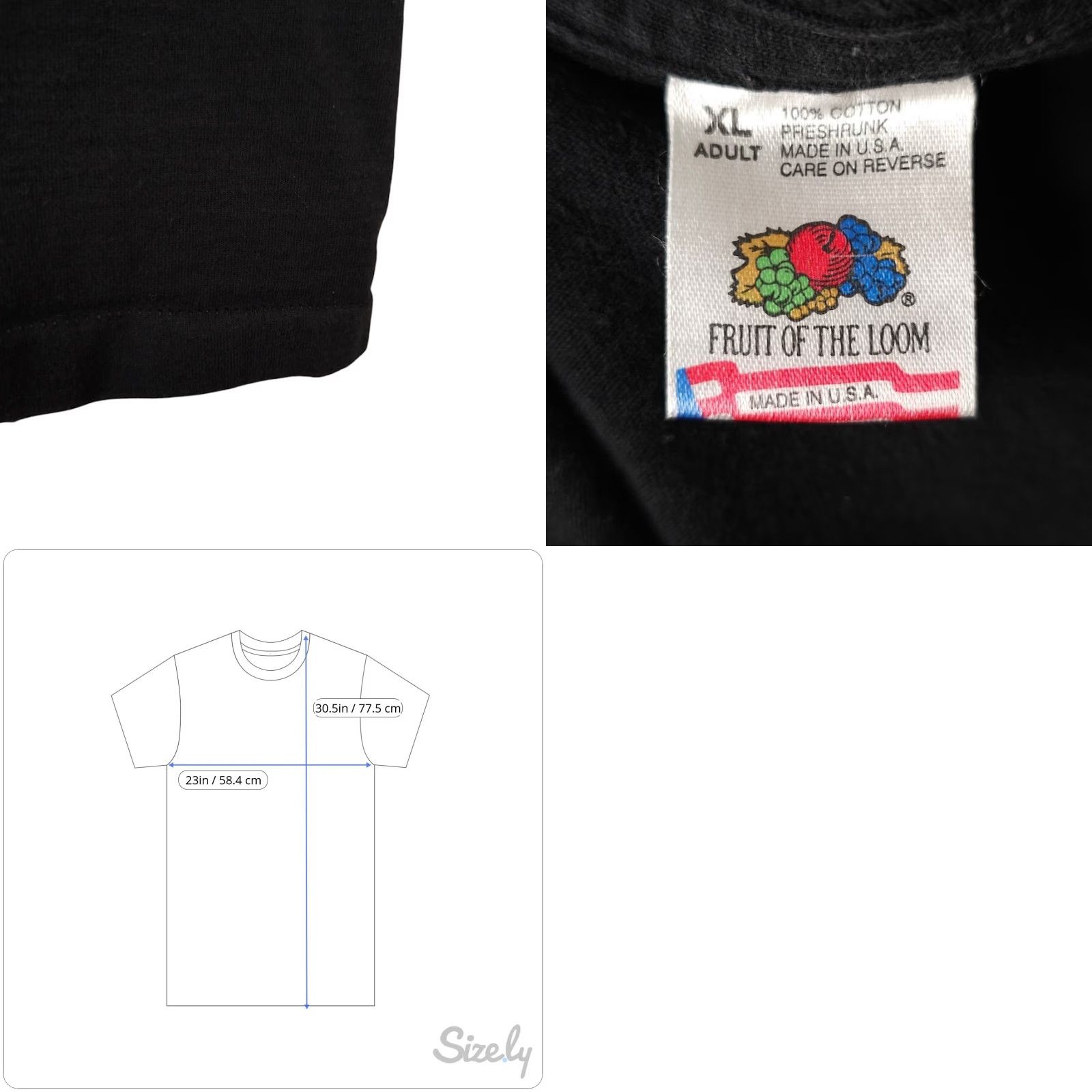 Fruit Of The Loom VINTAGE Patty Loveless T Shirt Mens XL Black 90s Tour Country Tee USA Size US XL / EU 56 / 4 - 8 Thumbnail