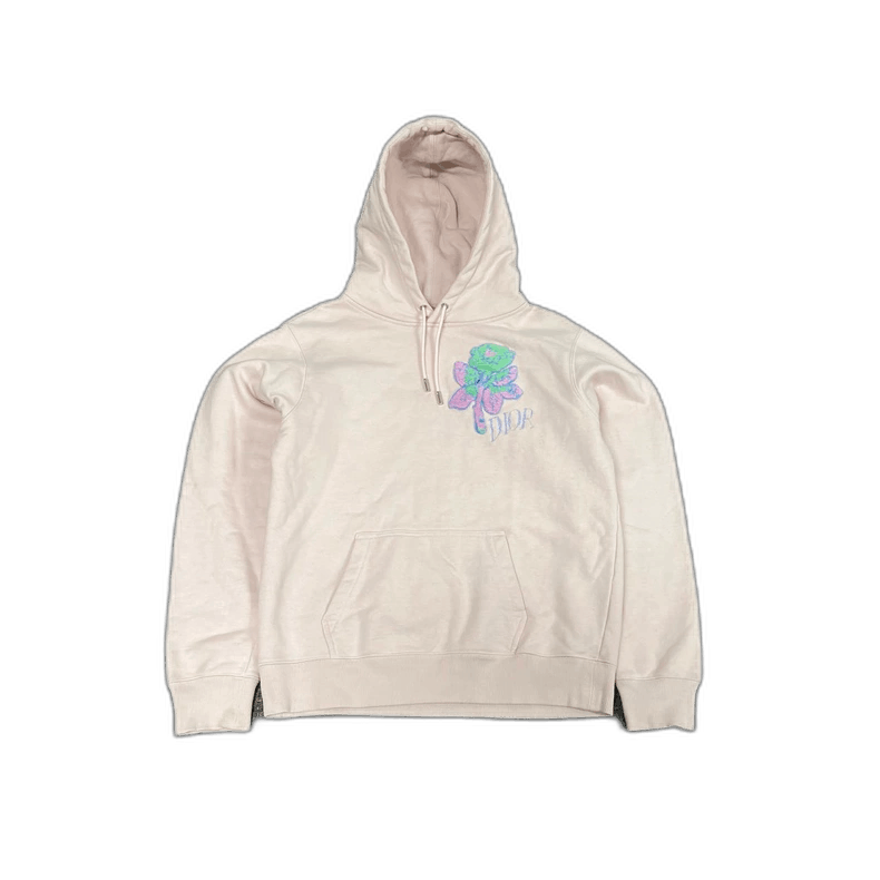 Dior Dior Pink Hoodie with Rose Embroidery Size XS / US 0-2 / IT 36-38 - 1 Thumbnail