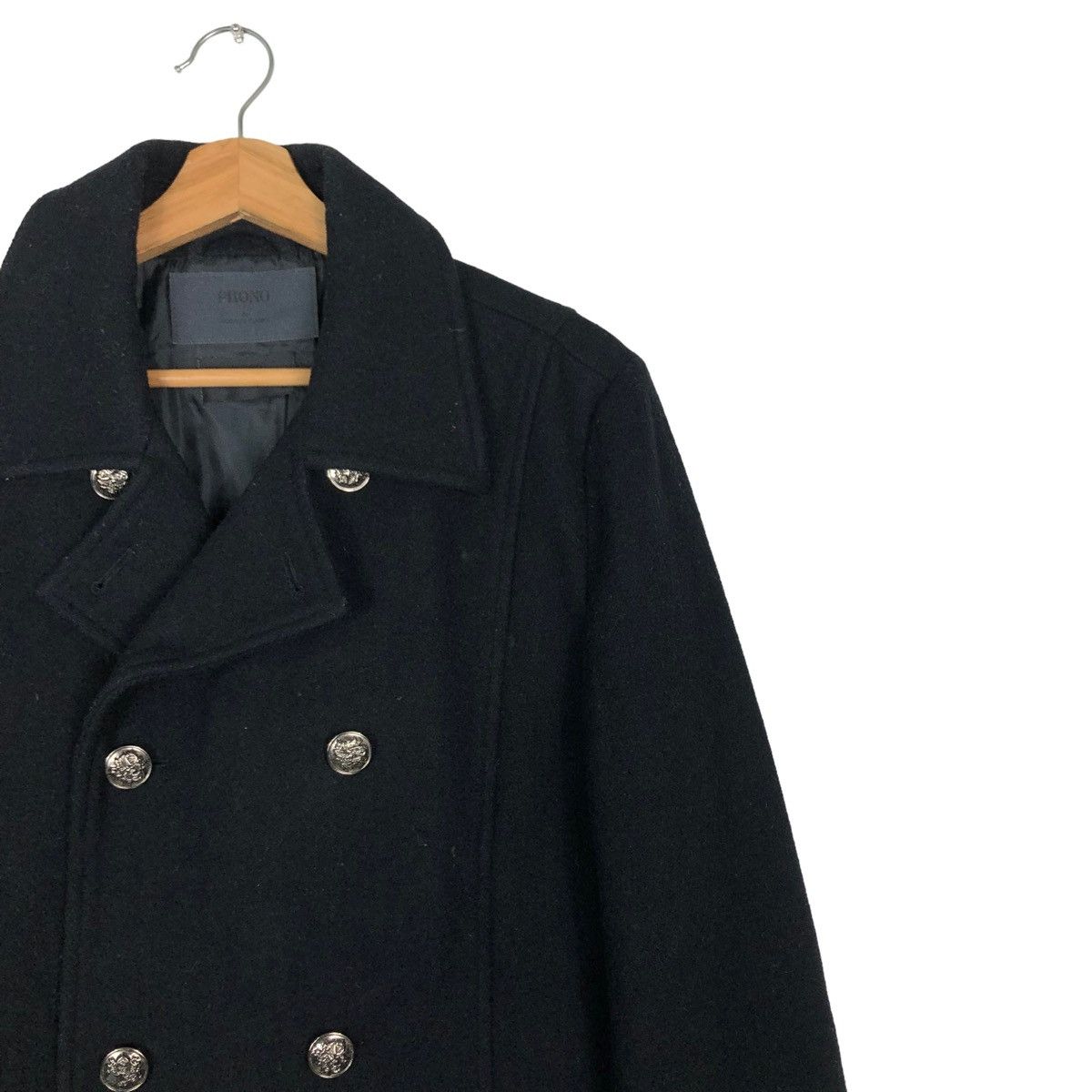 Japanese Brand 🔥Double Breast Wool Biker Jacket Phono Japan Made Size US M / EU 48-50 / 2 - 6 Thumbnail