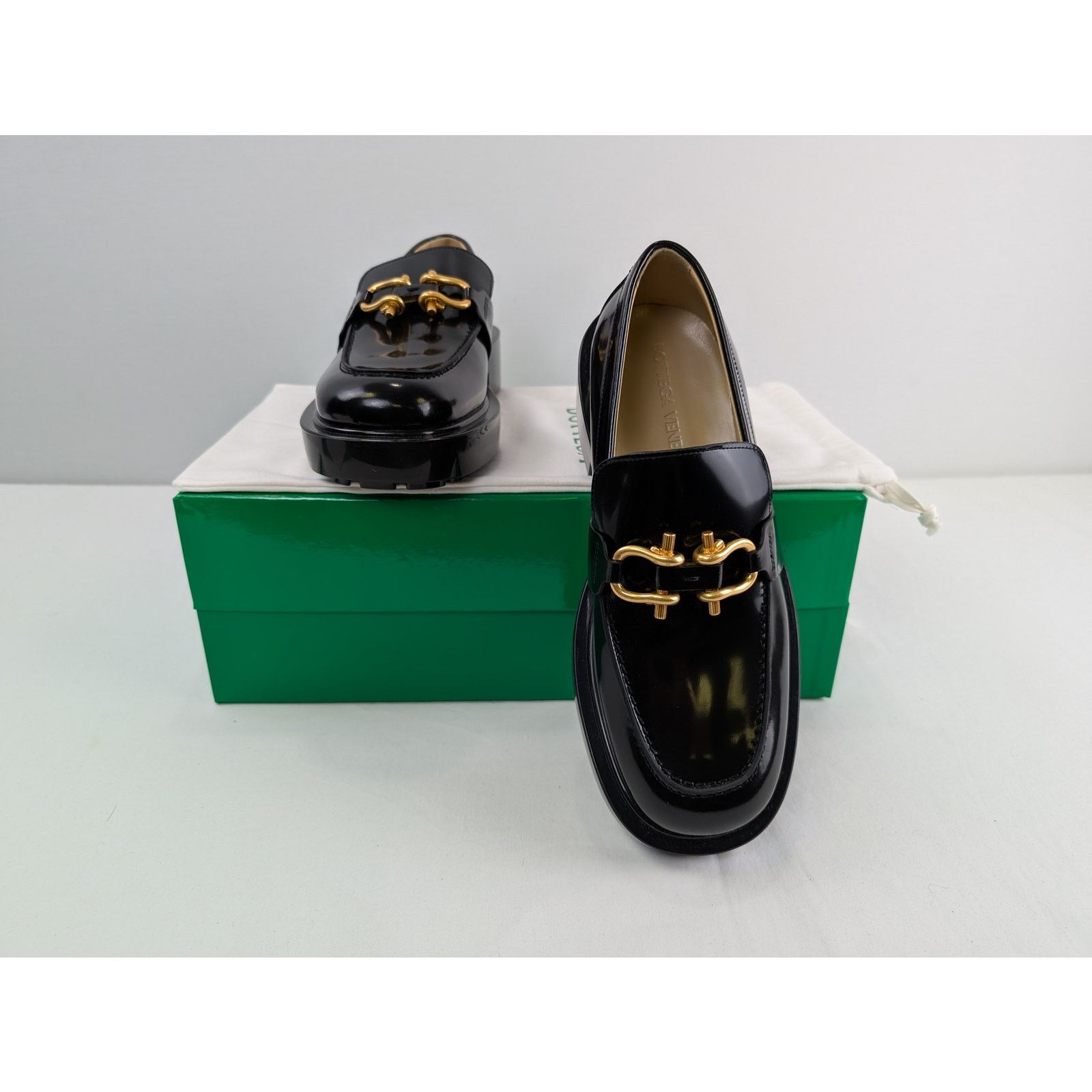 Bottega Veneta o1rshd1 Loafer Leather Soft Vinyl Boots in Black Size US 9 / EU 42 - 19 Thumbnail