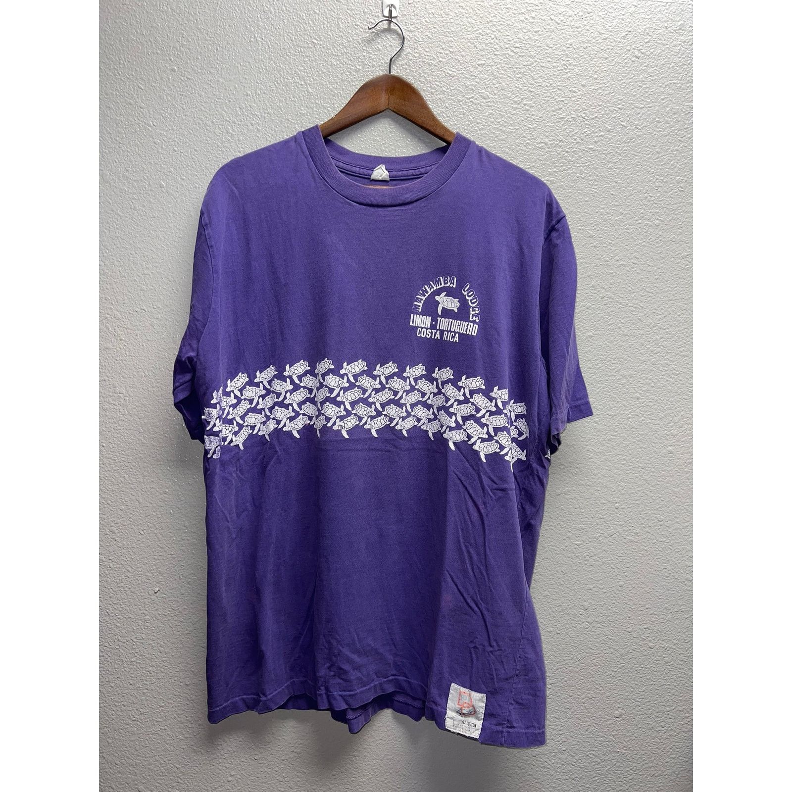 Vintage Vintage Turtle Shirt Mawamba Lodge Costa Torteguero Wrap X Size US XL / EU 56 / 4 - 1 Thumbnail