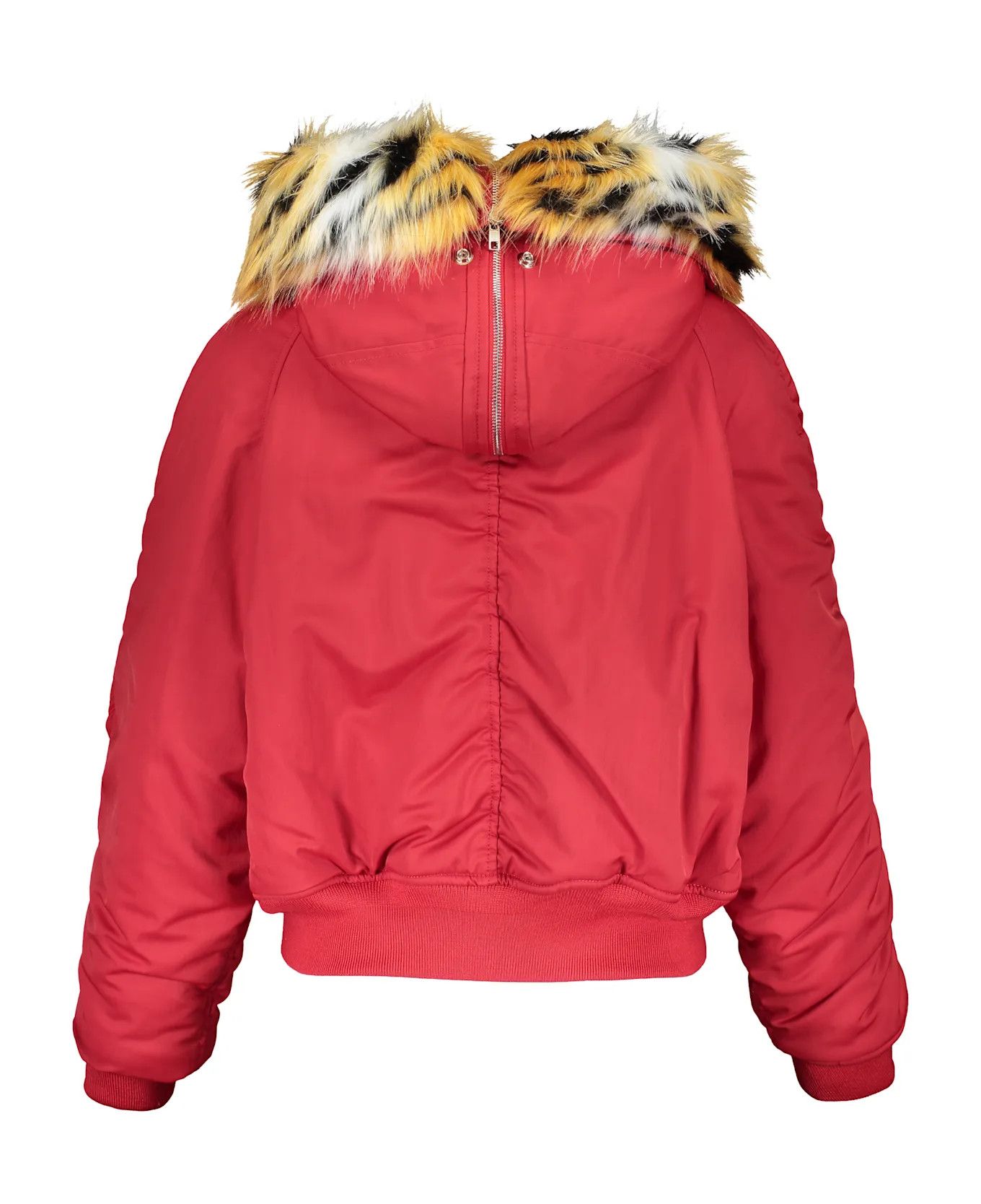 Kenzo o1y1025 Hooded Bomber Jacket in Red Size S / US 4 / IT 40 - 2 Thumbnail