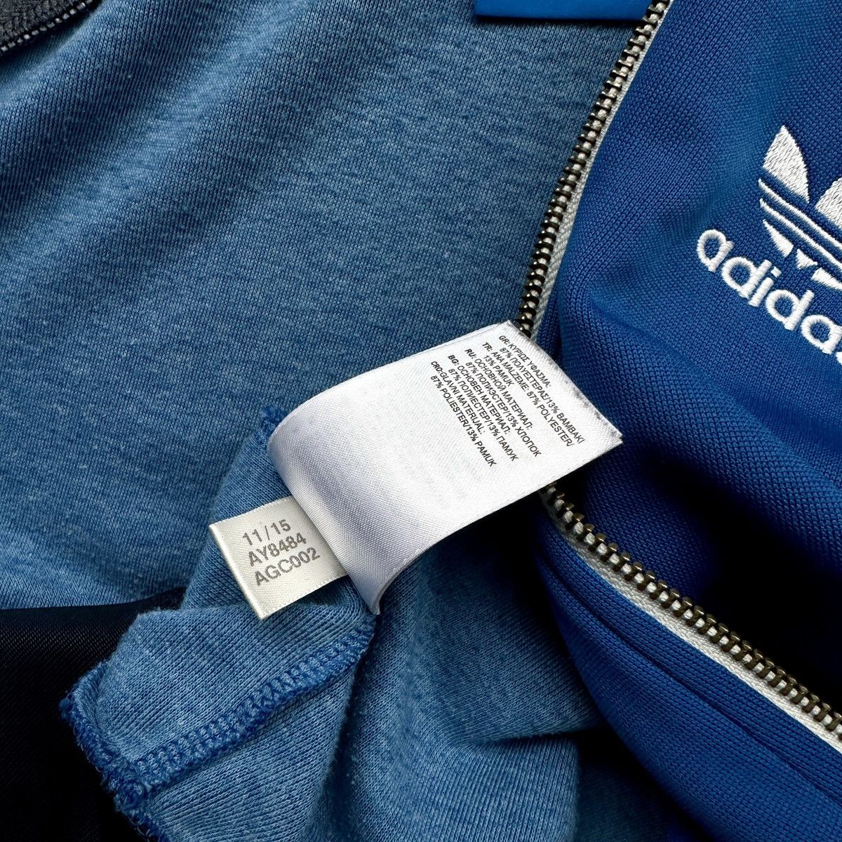 Adidas Mens Adidas Full Zip Light Bomber Jacket Blue Size US S / EU 44-46 / 1 - 11 Thumbnail