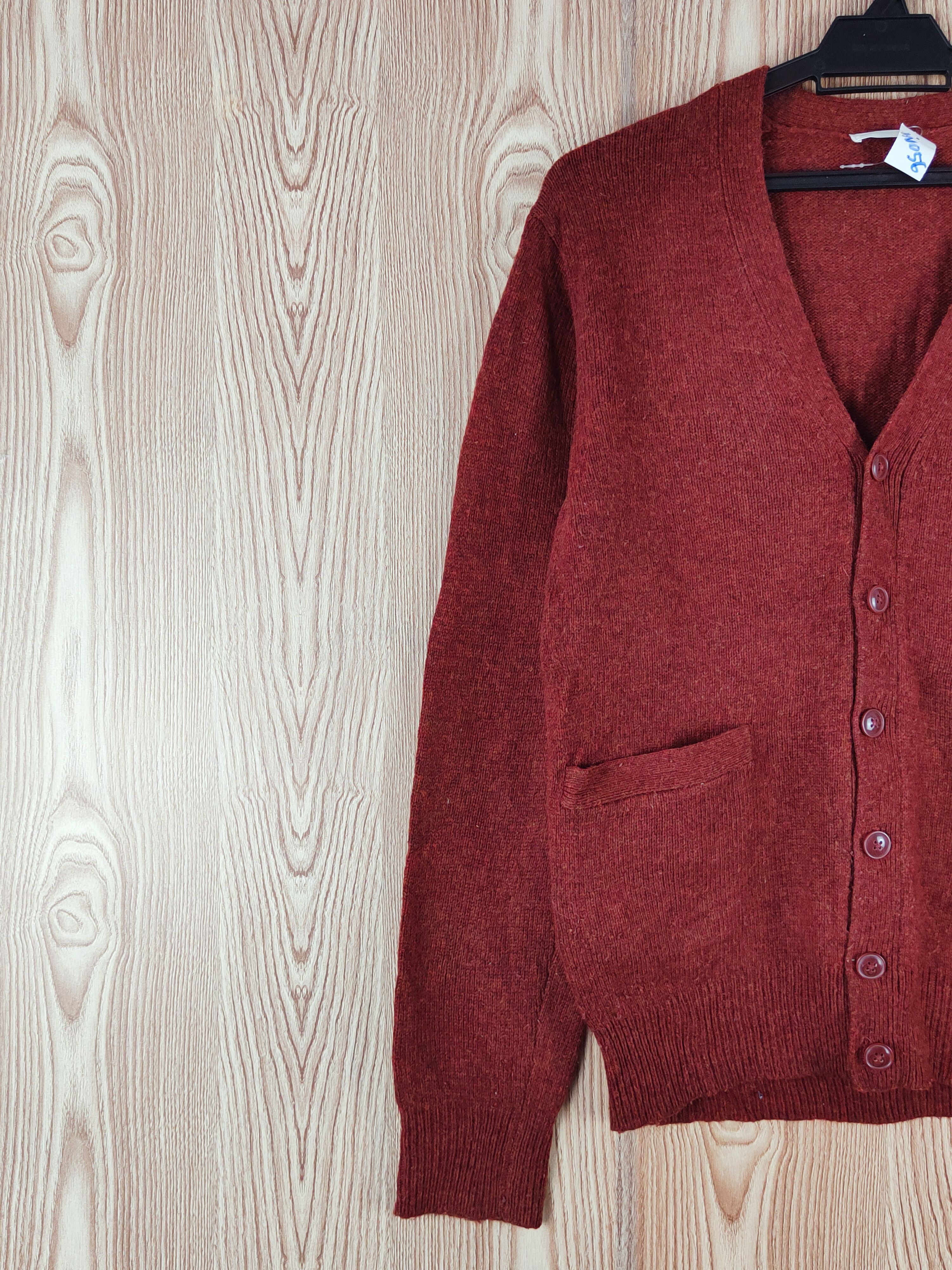 GU GU Maroon Knitwear Cardigan #W056 Size S / US 4 / IT 40 - 3 Thumbnail