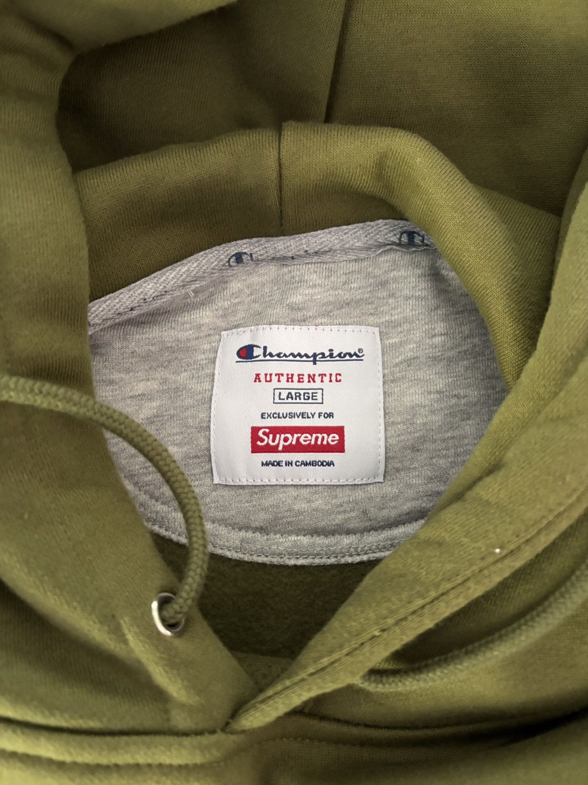 Champion × Supreme Supreme Champion Label Hooded Sweatshirt Size US L / EU 52-54 / 3 - 6 Thumbnail