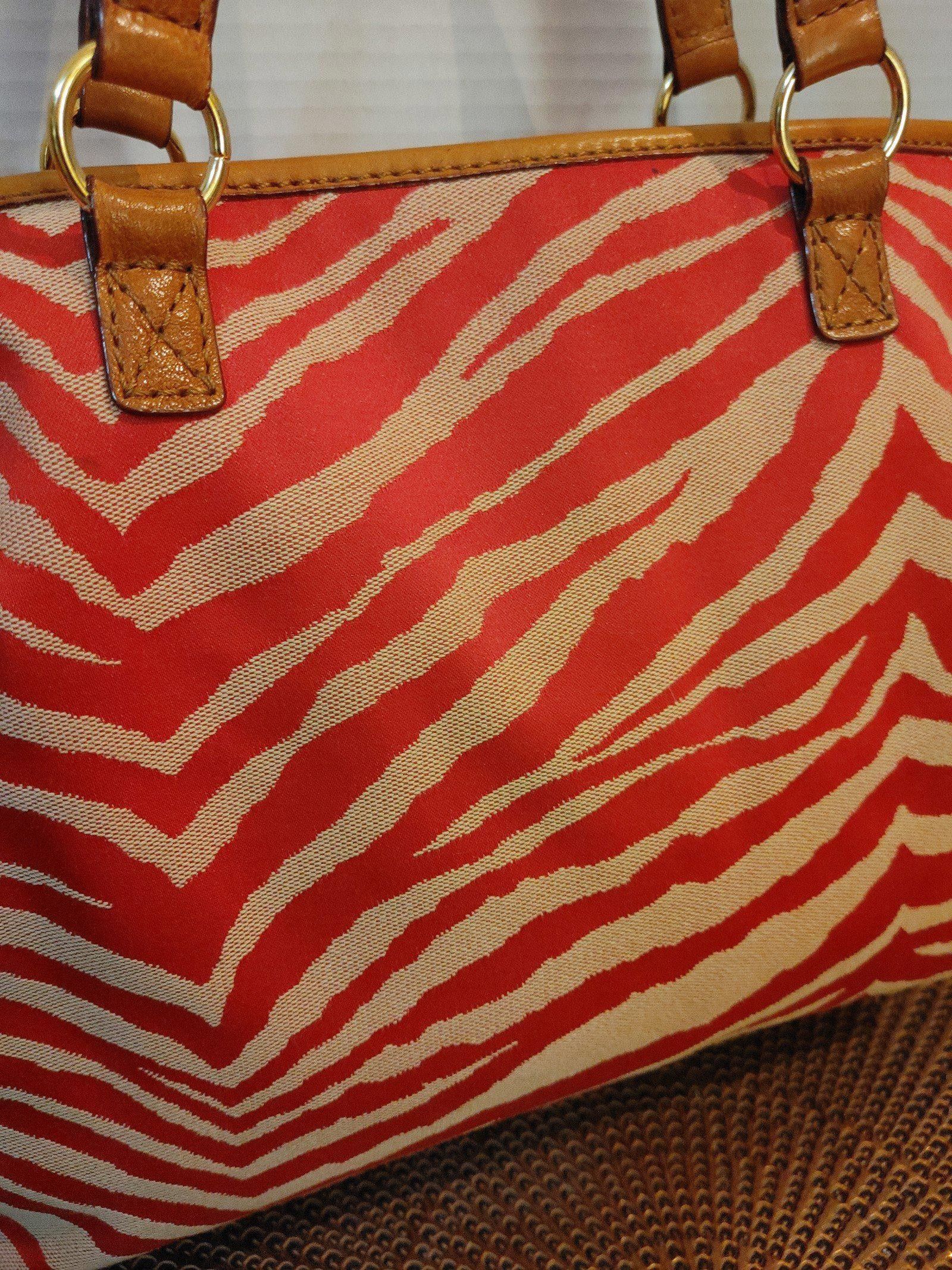 Designer Antonio Melani Zebra Striped Becky Tote Size ONE SIZE - 5 Thumbnail