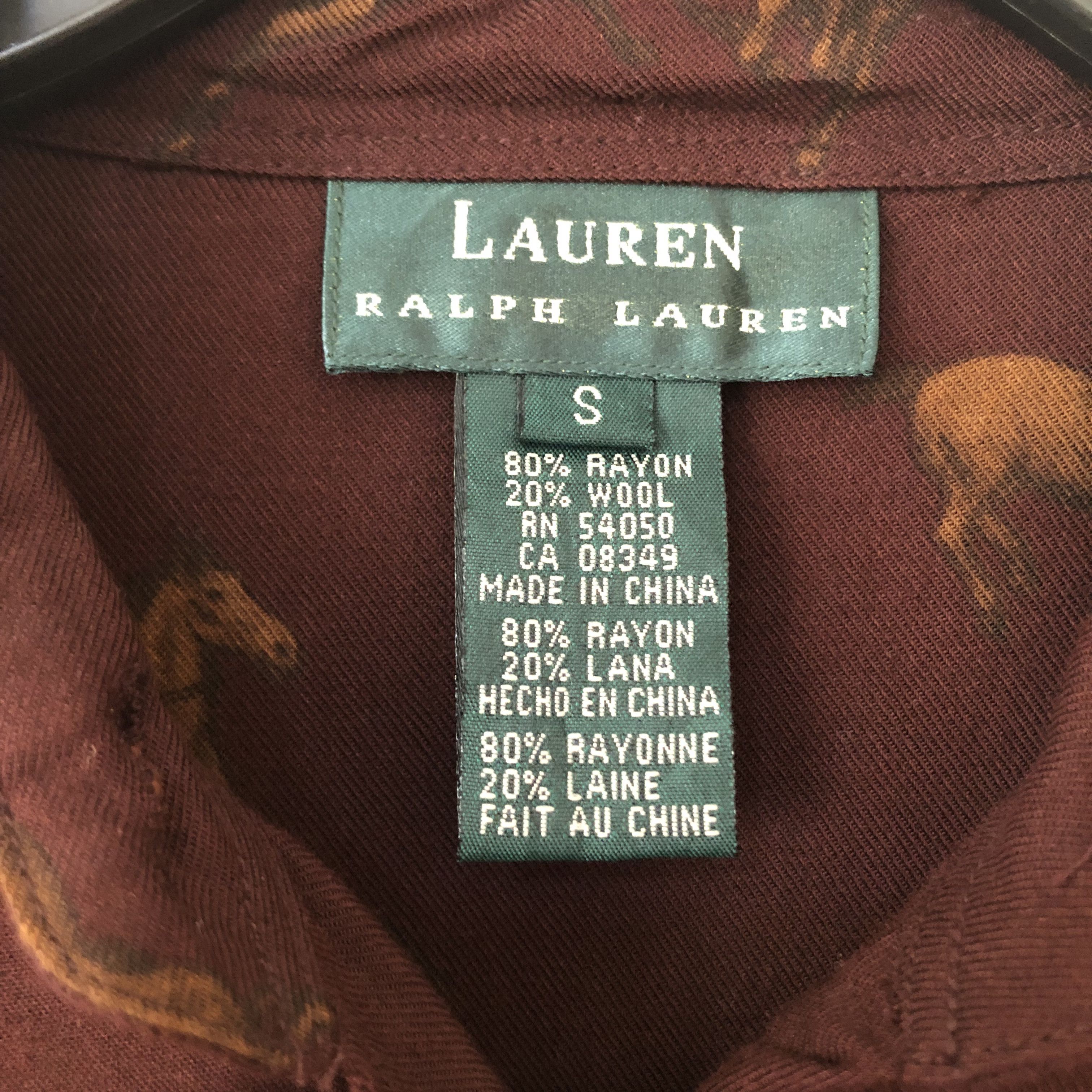 Lauren Ralph Lauren Lauren Ralph Lauren Women's Shirt Horse Print Rayon/Wool Size S / US 4 / IT 40 - 4 Thumbnail