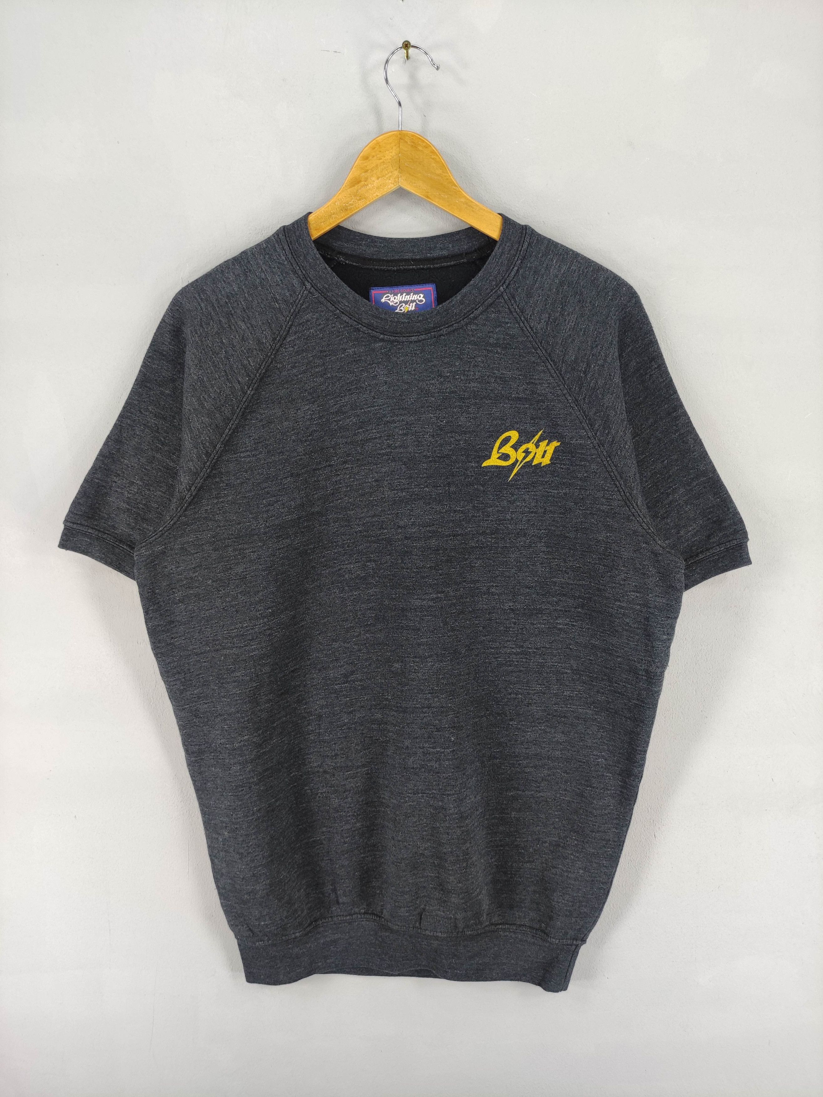Lightning Bolt Vintage Lightning Bolt Short Sleeve Jumper Sweatshirt Size US M / EU 48-50 / 2 - 2 Thumbnail