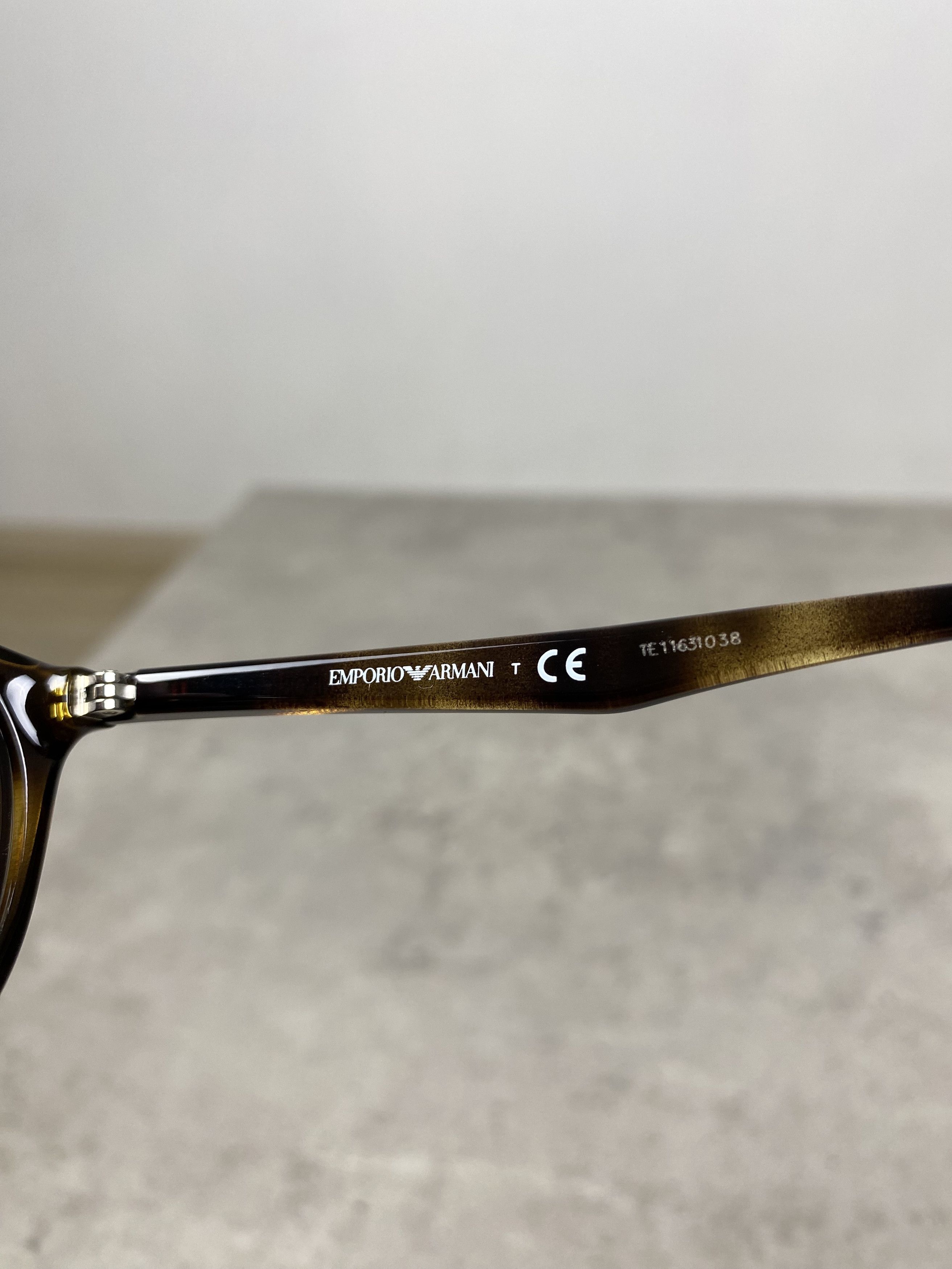 Emporio Armani Emporio Armani Acetate Brown Sunglasses Size ONE SIZE - 6 Thumbnail