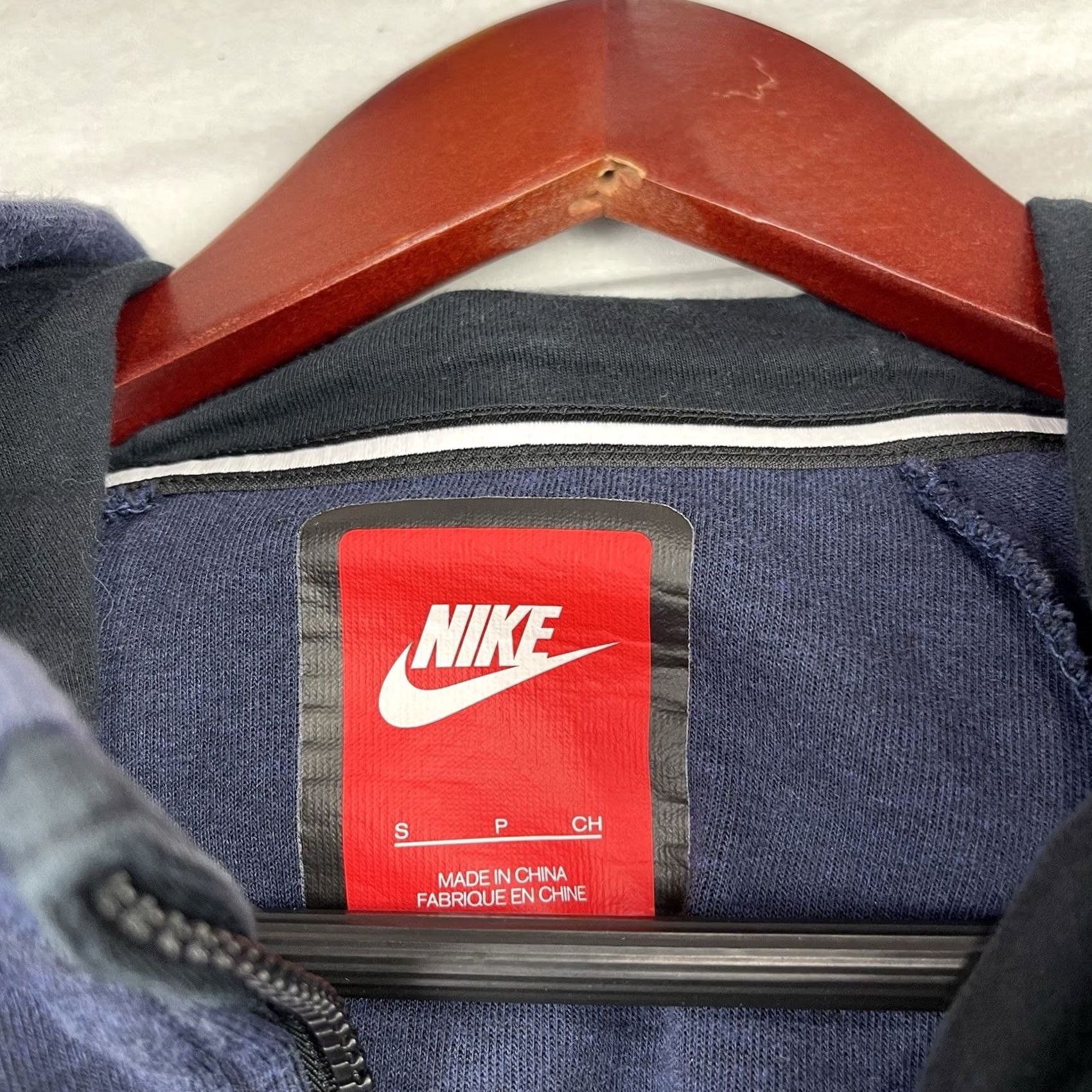 Nike Nike Hoodie Womens Small Tech Fleece Jacket Full Zip 806329-473 Navy Blue Size S / US 4 / IT 40 - 5 Thumbnail