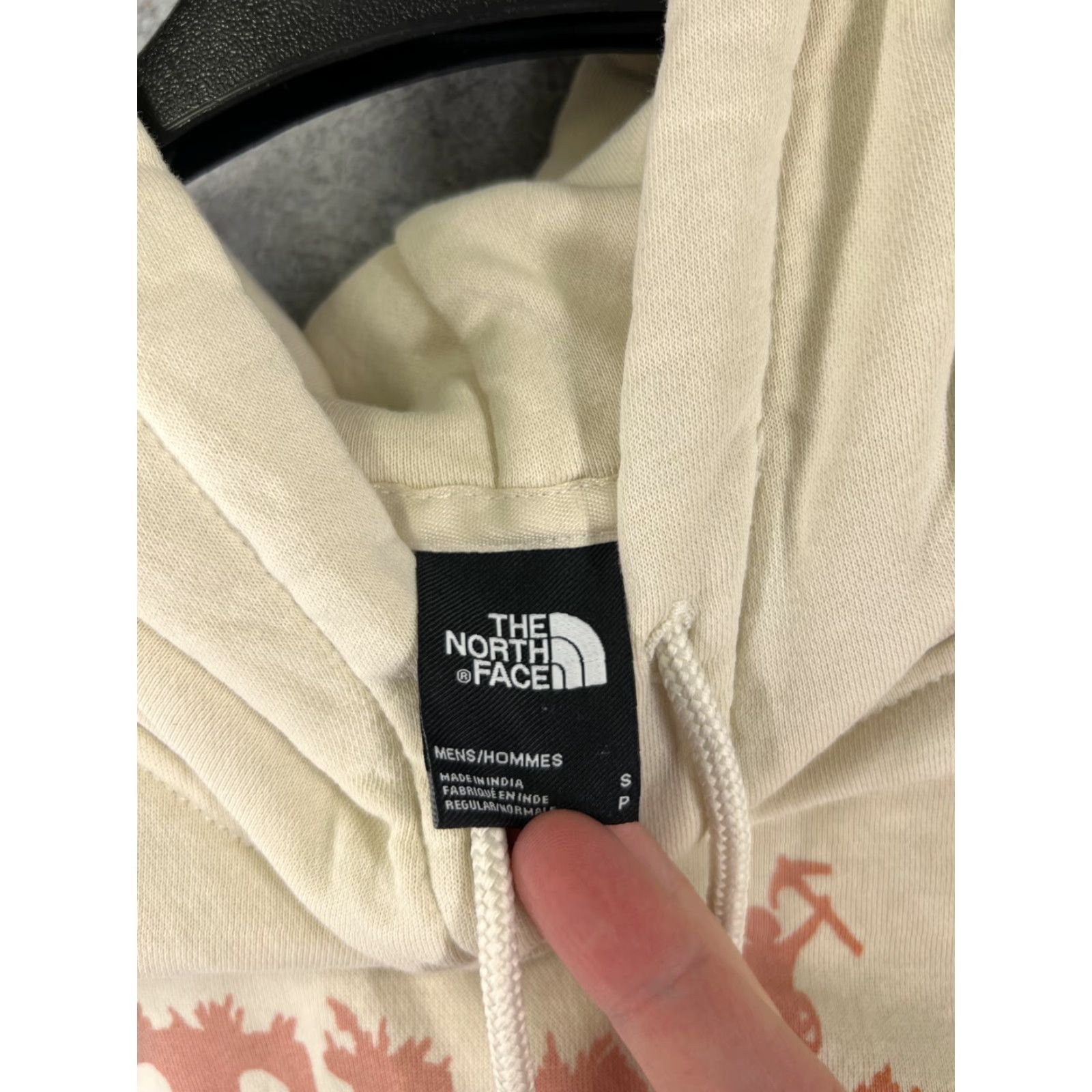 The North Face The North Face Hoodie Mens Small Beige Logo Pullover Pocket Cotton Classic Size US S / EU 44-46 / 1 - 7 Thumbnail