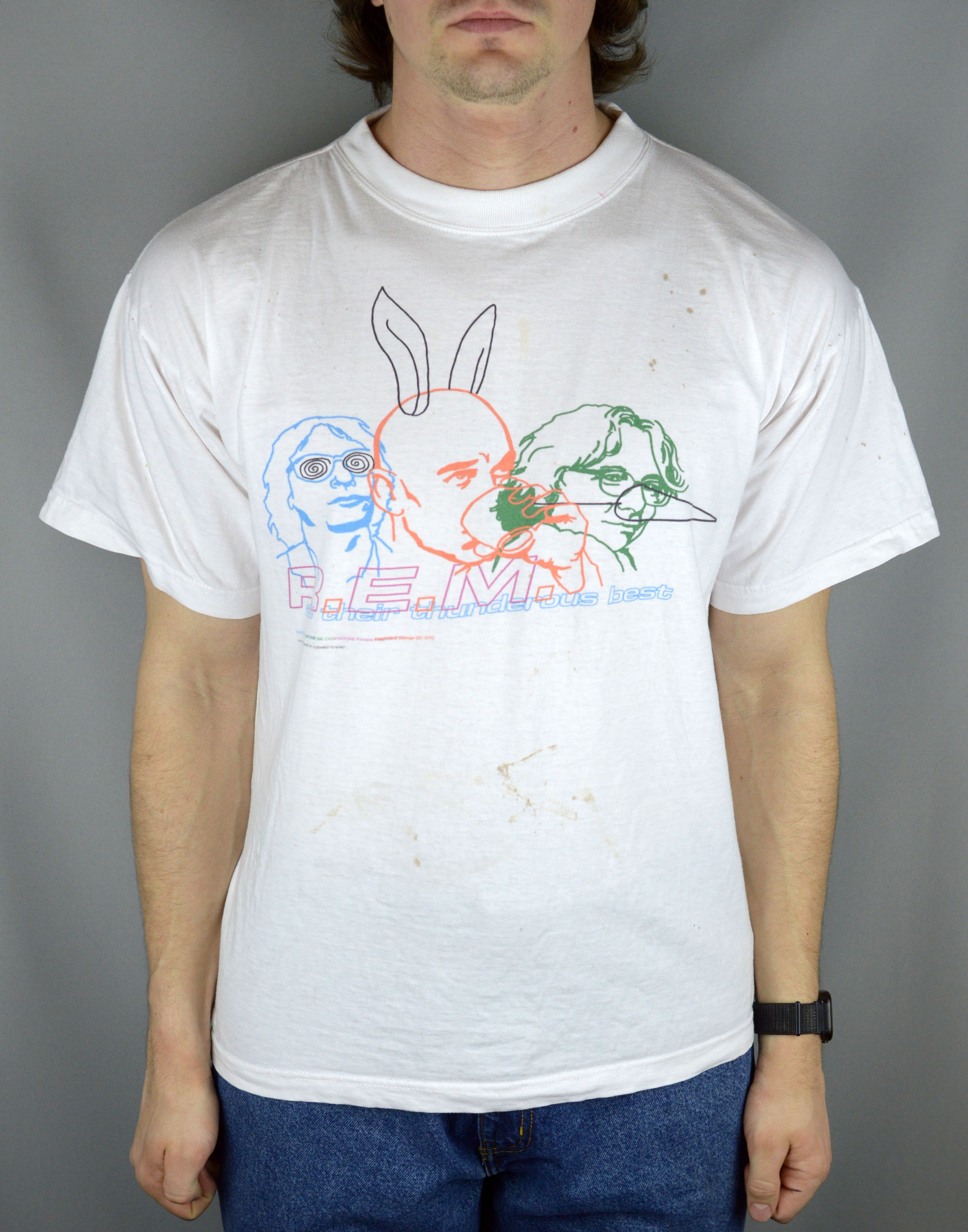 Vintage Vintage REM At Their Thunderous Best 1999 t shirt Size US L / EU 52-54 / 3 - 1 Thumbnail