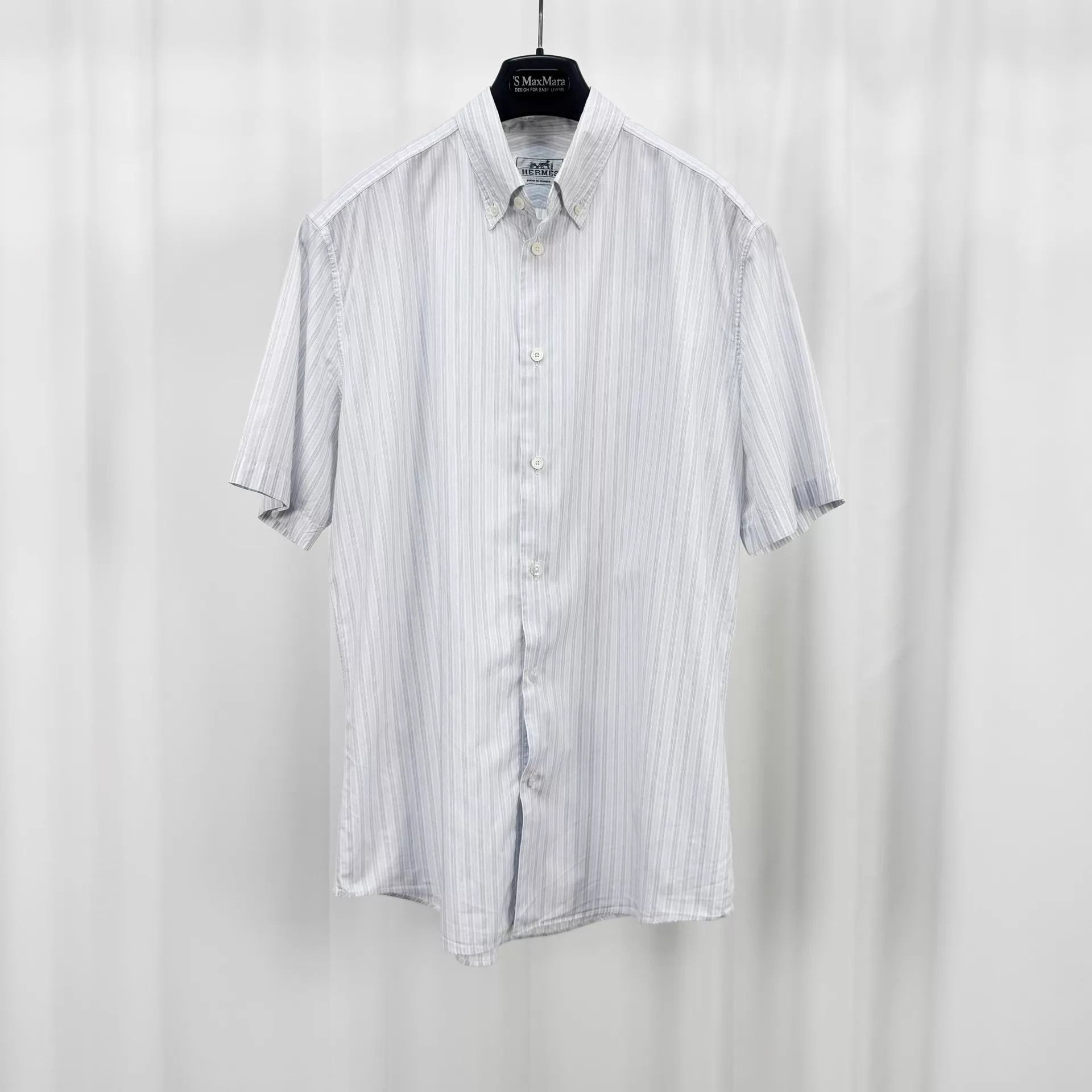 Hermes Hermes Striped SS Shirt 40 98 New 6900 Size US M / EU 48-50 / 2 - 1 Thumbnail