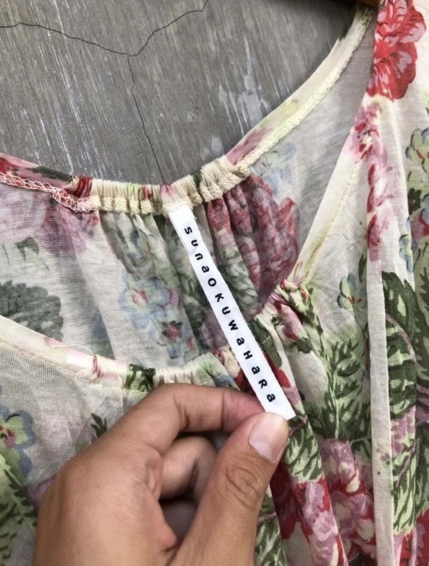 Issey Miyake × Sunao Kuwahara Issey Miyake Sunaokuwahara Floral Mid-Dress Size M / US 6-8 / IT 42-44 - 7 Thumbnail