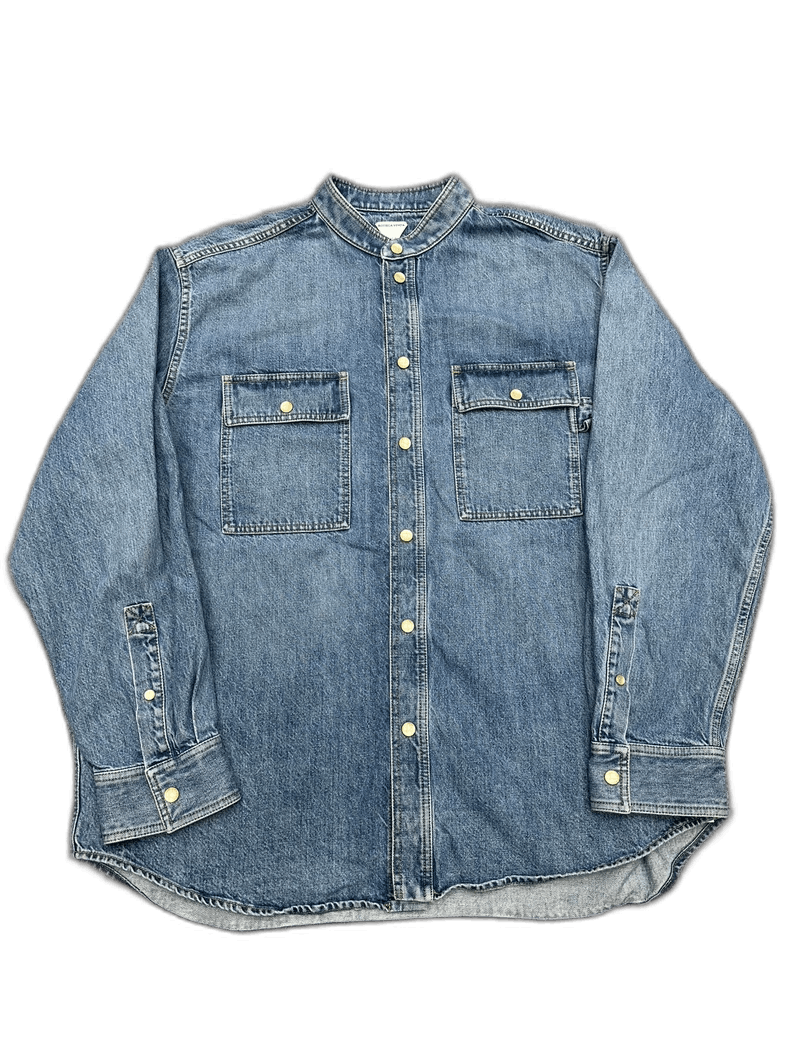 Bottega Veneta Bottega Veneta Washed Denim Shirt Jacket Size US XL / EU 56 / 4 - 1 Thumbnail