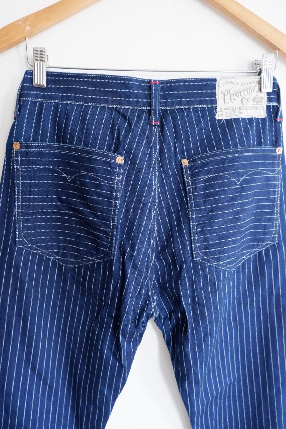Pherrow's Vtg Pherrows Lot 333 Wabash Indigo Pants Size US 28 / EU 44 - 4 Thumbnail