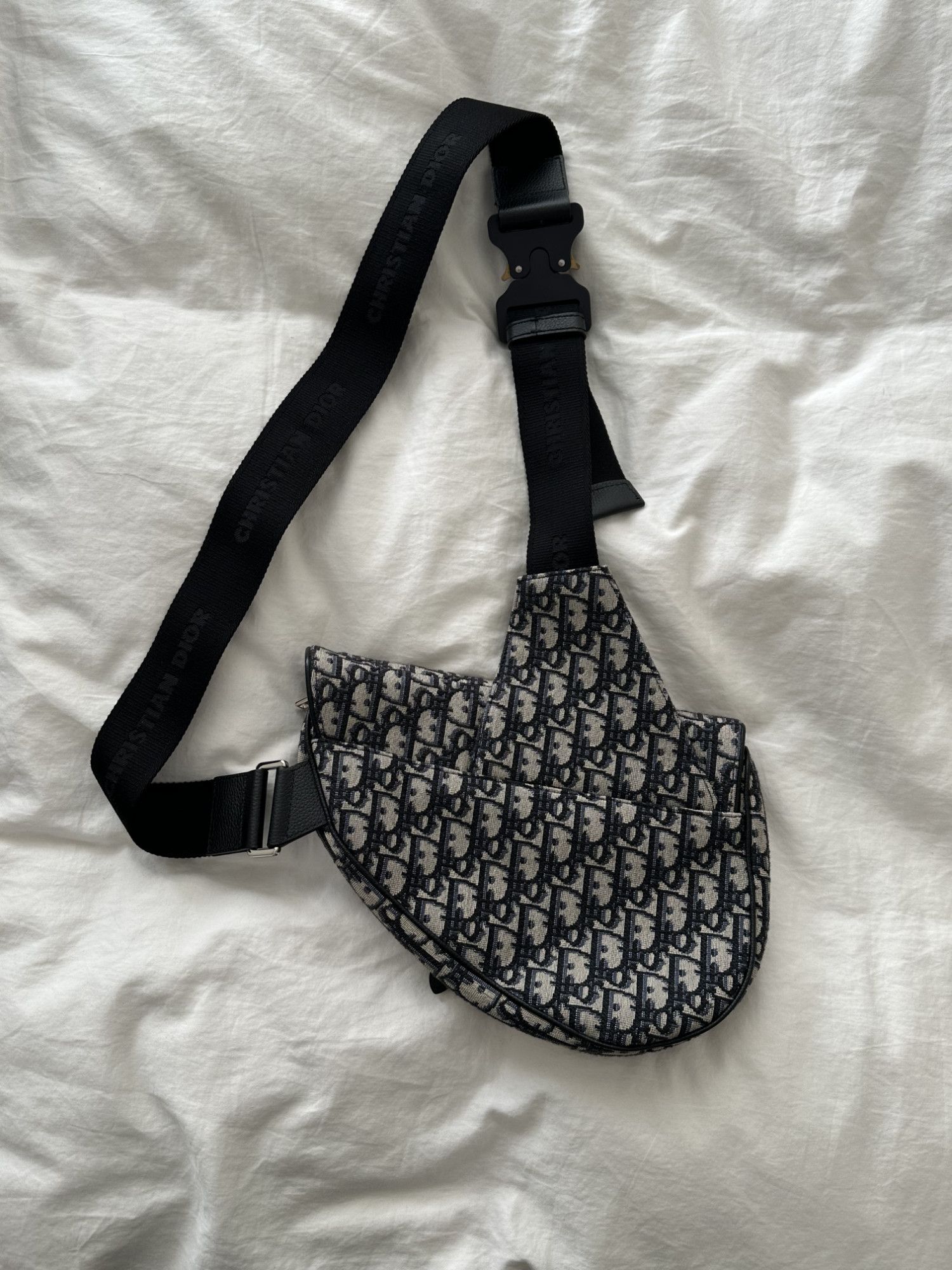 Dior Saddle Bag Beige and Black Dior Oblique Jacquard Size ONE SIZE - 2 Thumbnail
