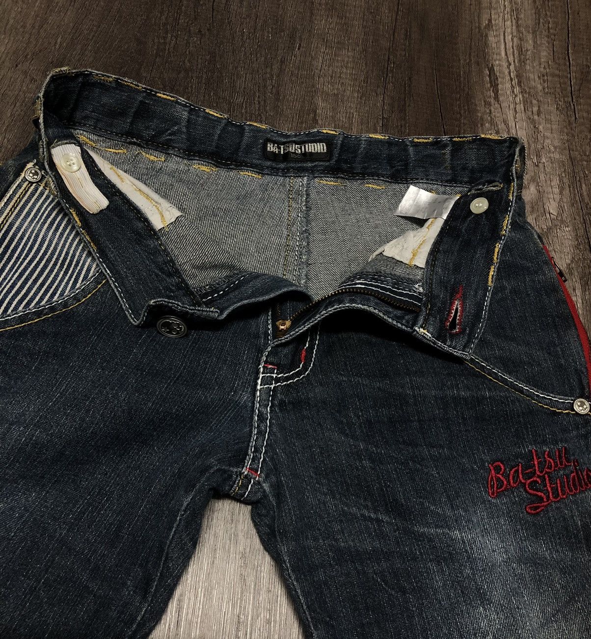 Hysteric Glamour × Japanese Brand BA-TSU STUDIO ROCK DENIM JEANS JAPANESE BRAND (UNISEX) Size US 29 - 19 Thumbnail