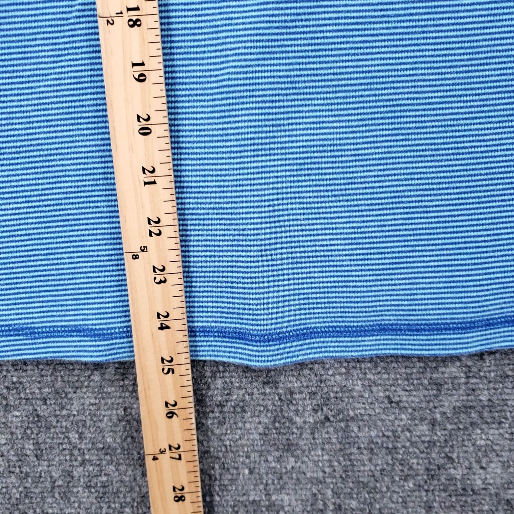 Vintage Coral Bay Sweater Womens 2X Plus Blue Cotton Striped Casual Long Sleeve Size XXL / US 16-18 / IT 52-54 - 4 Thumbnail
