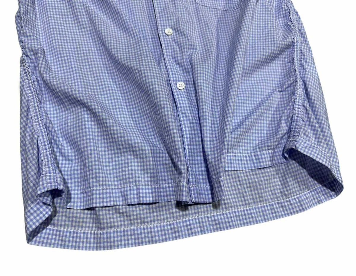 Comme des Garcons Homme 🔥Archived 2003 Vintage CDG Homme Check Shirt Wrinkled Stitch Size US M / EU 48-50 / 2 - 3 Thumbnail