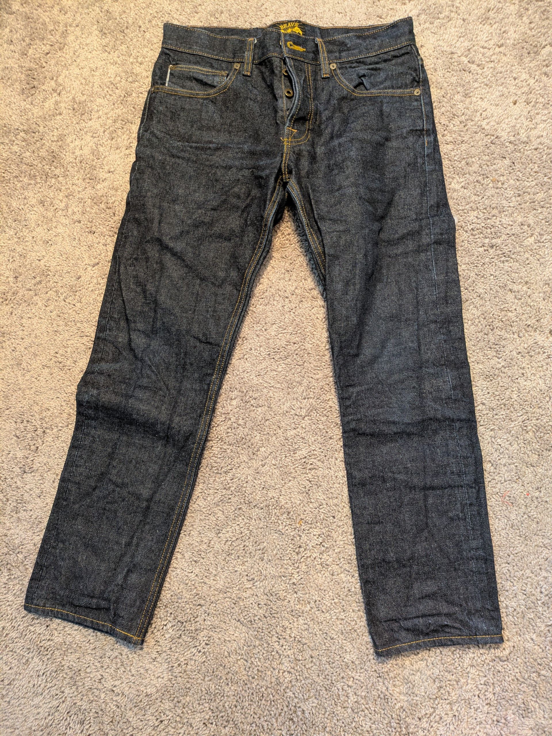 Brave Star Selvage Slim Straight 14.75oz Redline Japan Selvage Denim Size US 31 - 1 Thumbnail
