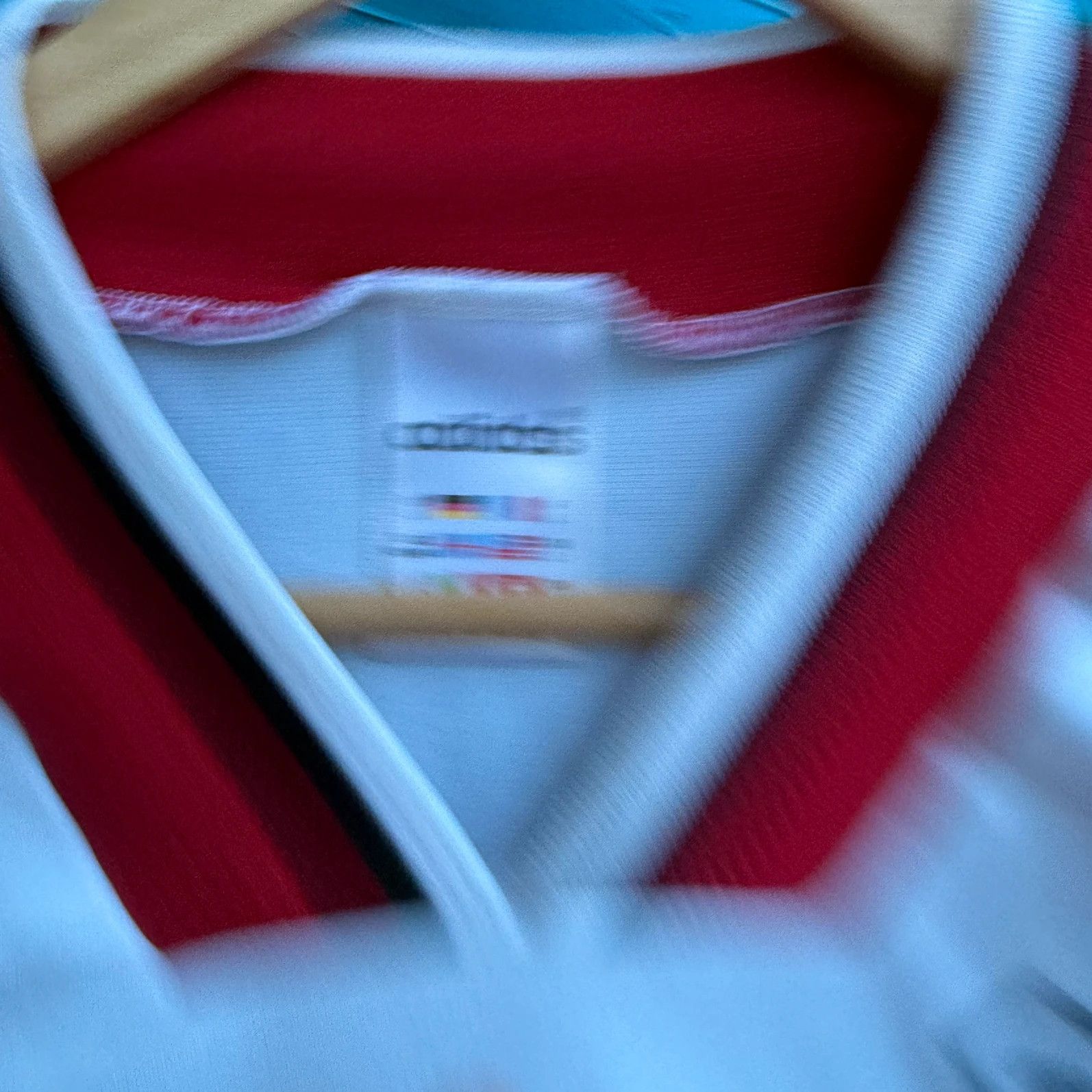 Adidas Adidas Vintage 90s Football Jersey White Red Blokecore Size US L / EU 52-54 / 3 - 4 Thumbnail