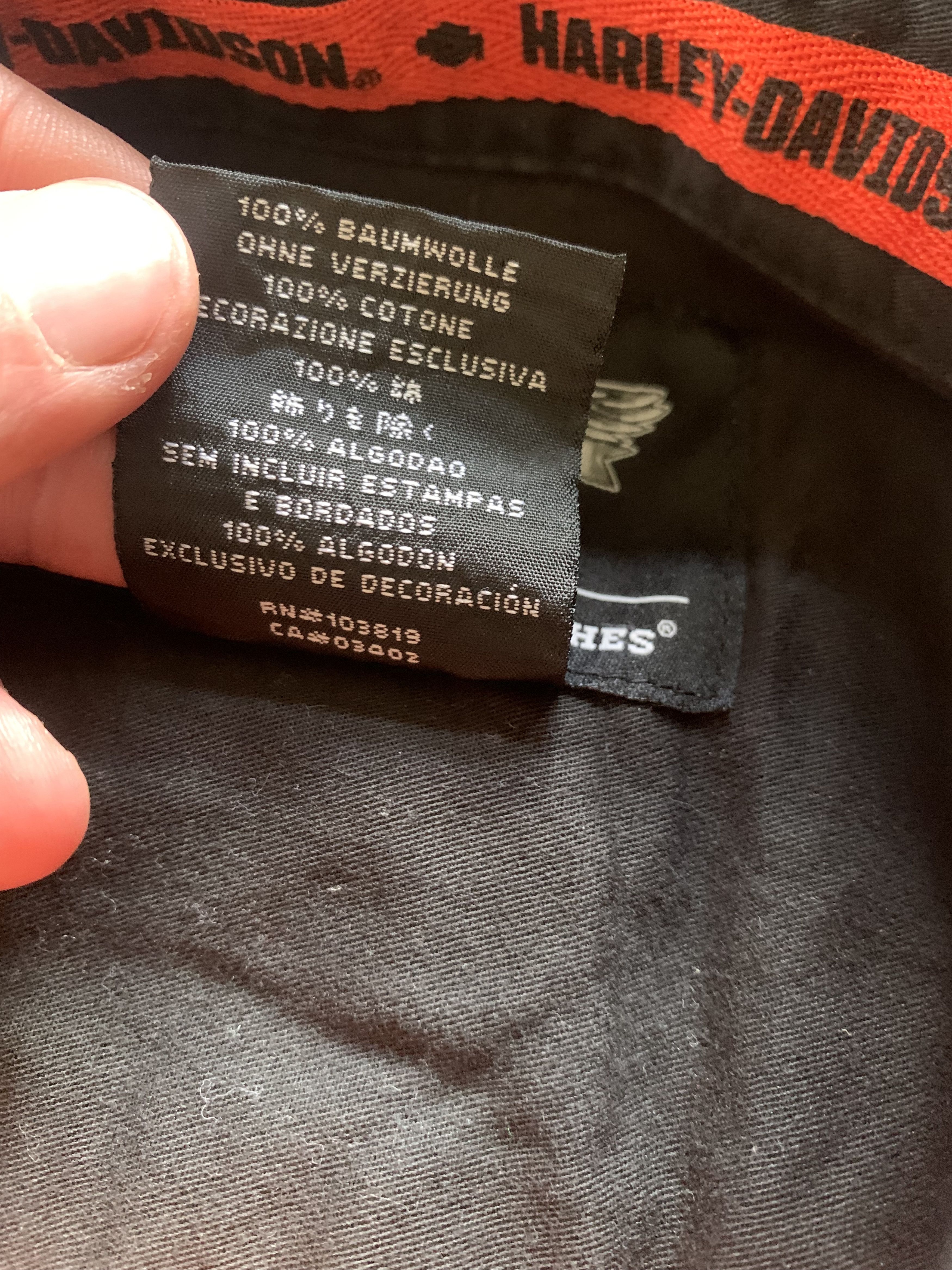 Harley Davidson × Vintage Harley Davidson Cotton Spell Out Logo Button Up Shirt Size US XL / EU 56 / 4 - 7 Thumbnail