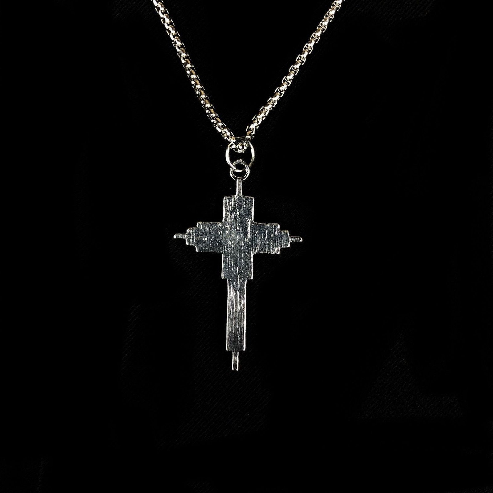 Jewelry Abstract Cross Punk Necklace Chain Size ONE SIZE - 5 Thumbnail