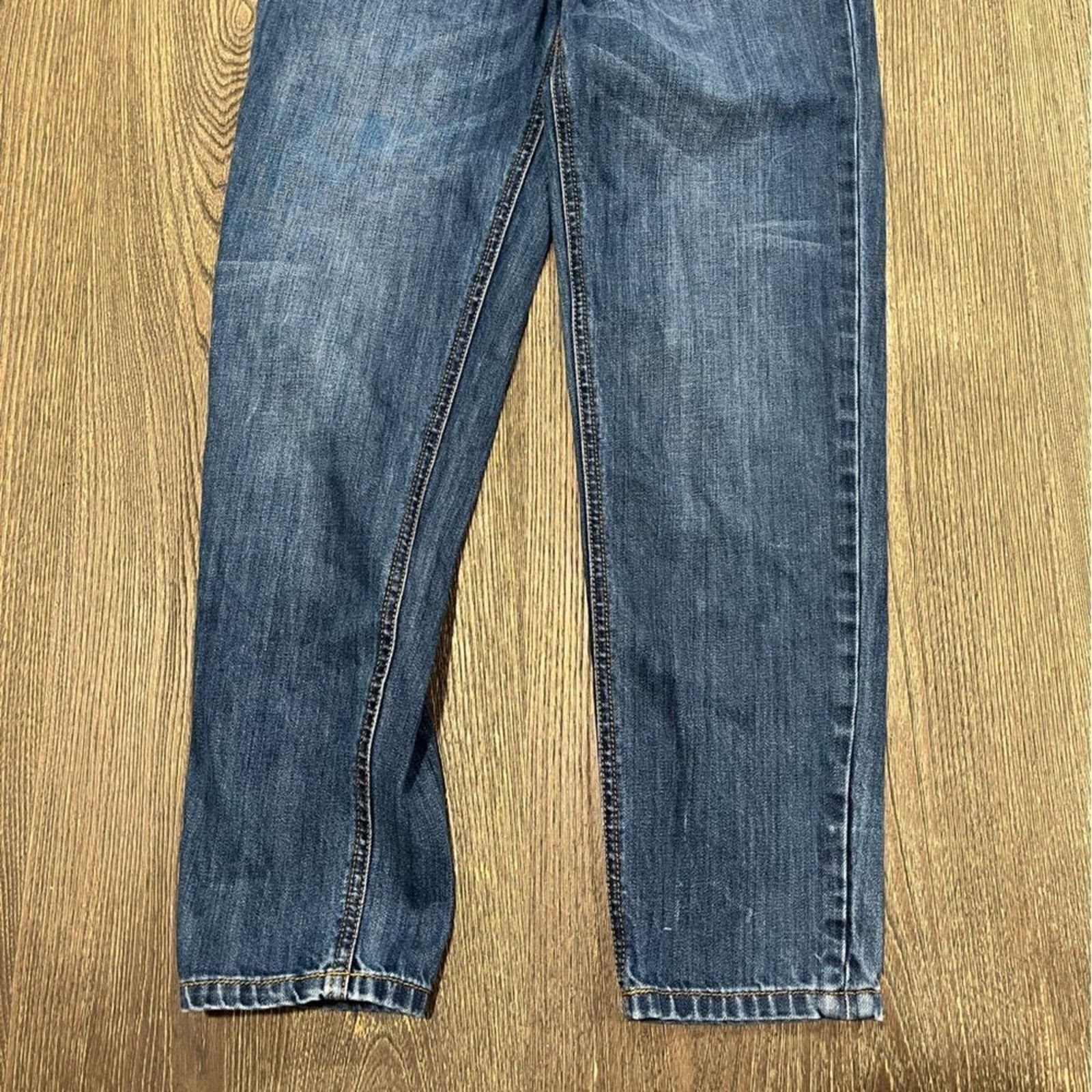 & Other Stories Johnnie B Women's Straight Jean Mid-Rise Denim Blue Size 26R Size 26" / US 2 / IT 38 - 2 Thumbnail