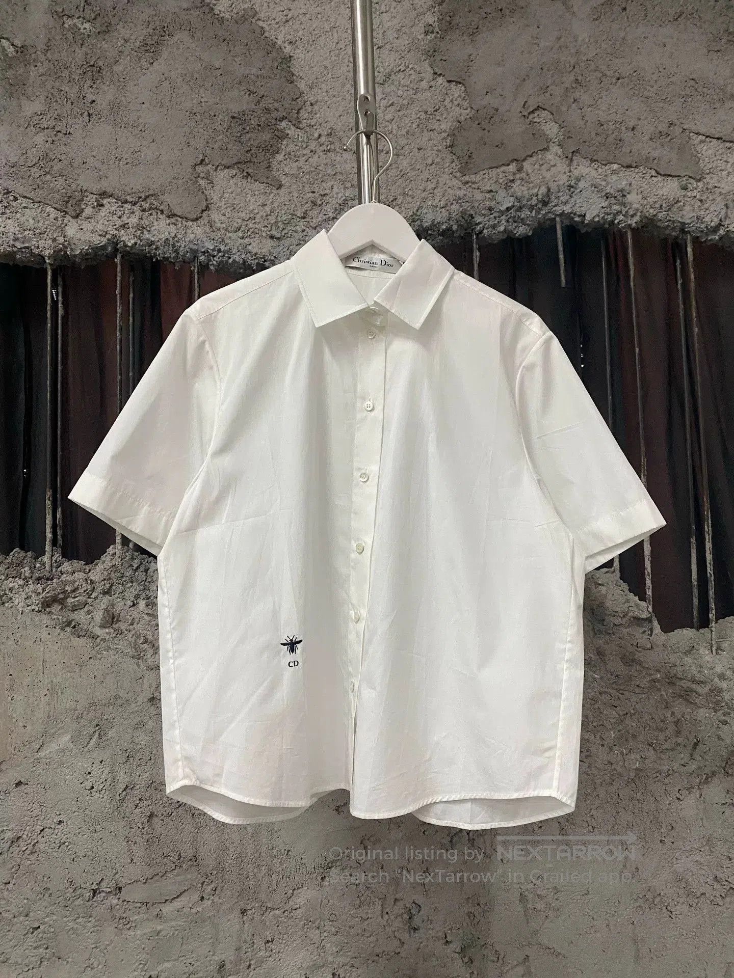 Dior Dior Embroidered Bee Short Sleeve Shirt. Size US M / EU 48-50 / 2 - 1 Thumbnail