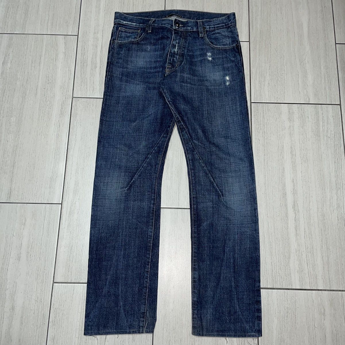 10 Corso Como × Rick Owens Rick Owens Indigo Tired Blue Denim 10 Como Corso Size US 34 / EU 50 - 1 Thumbnail