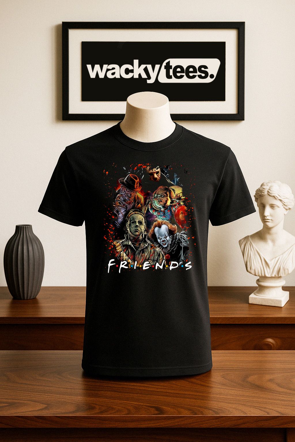 Other Friends Serial Killers Horror Terror 2 Graphic Tee Shirt Size US L / EU 52-54 / 3 - 1 Thumbnail