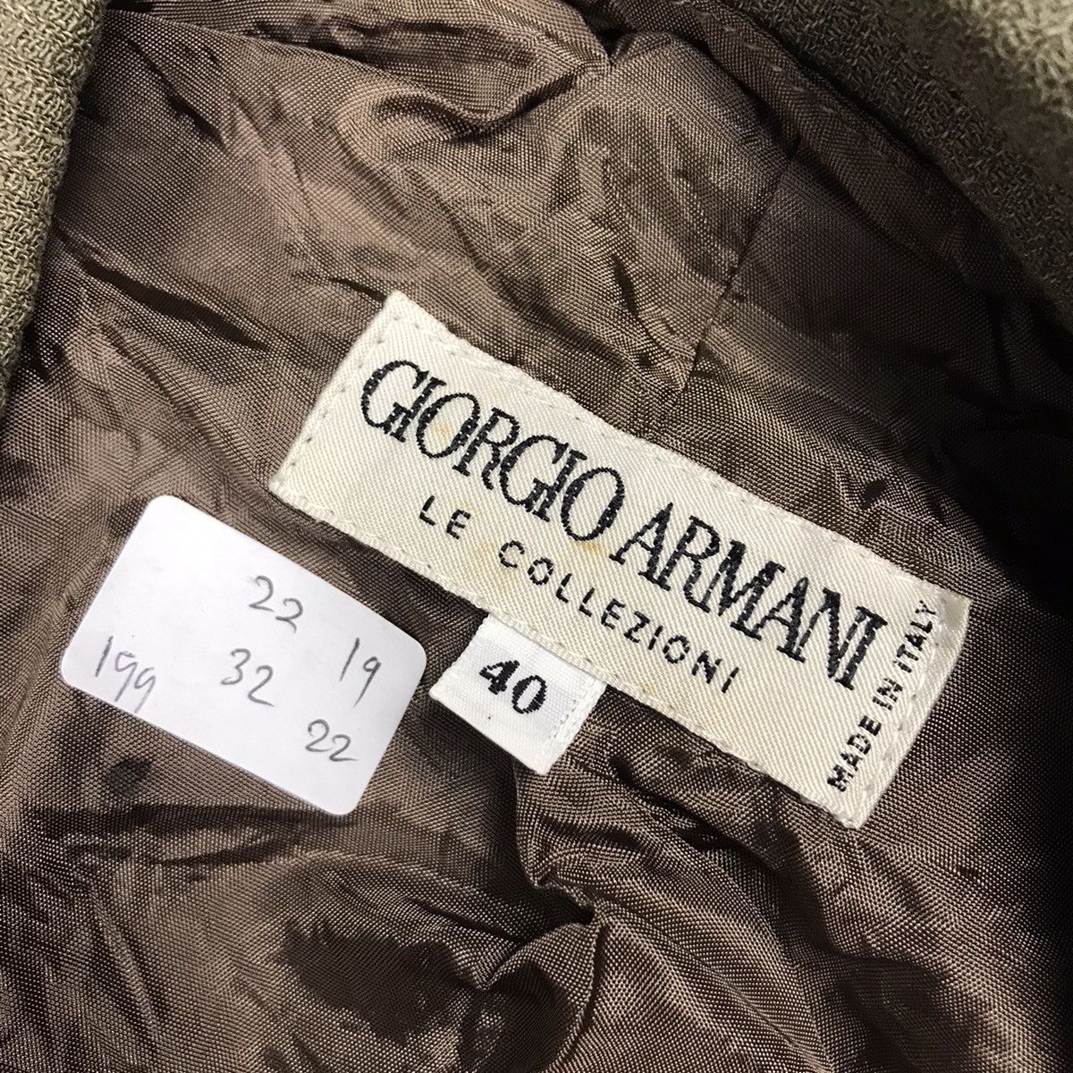 Giorgio Armani × Vintage GIORGIO ARMANI MADE IN ITALY BLAZER CLASSES Size US M / EU 48-50 / 2 - 10 Thumbnail