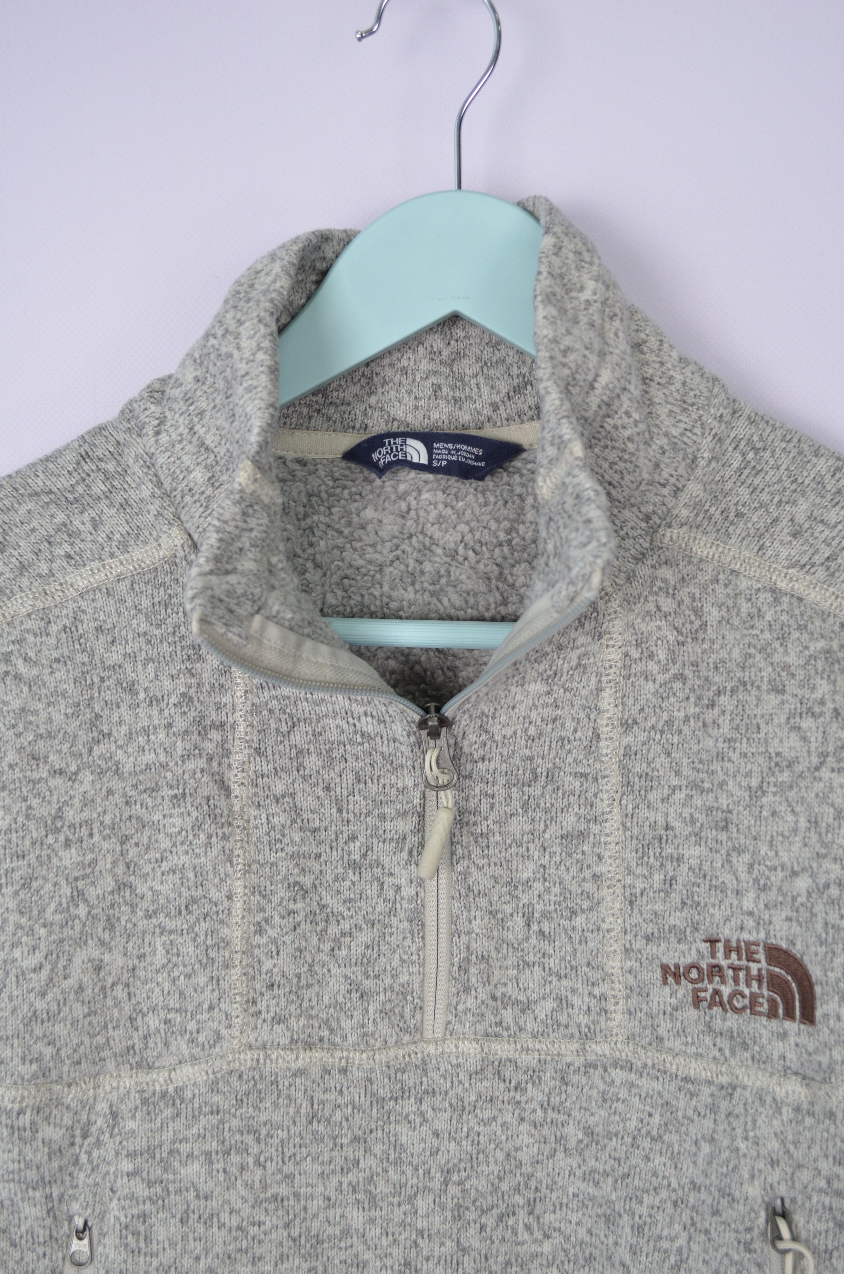 The North Face The North Face Beige Gray 1/4 Zip Pullover Fleece Sweater S Size US M / EU 48-50 / 2 - 6 Thumbnail