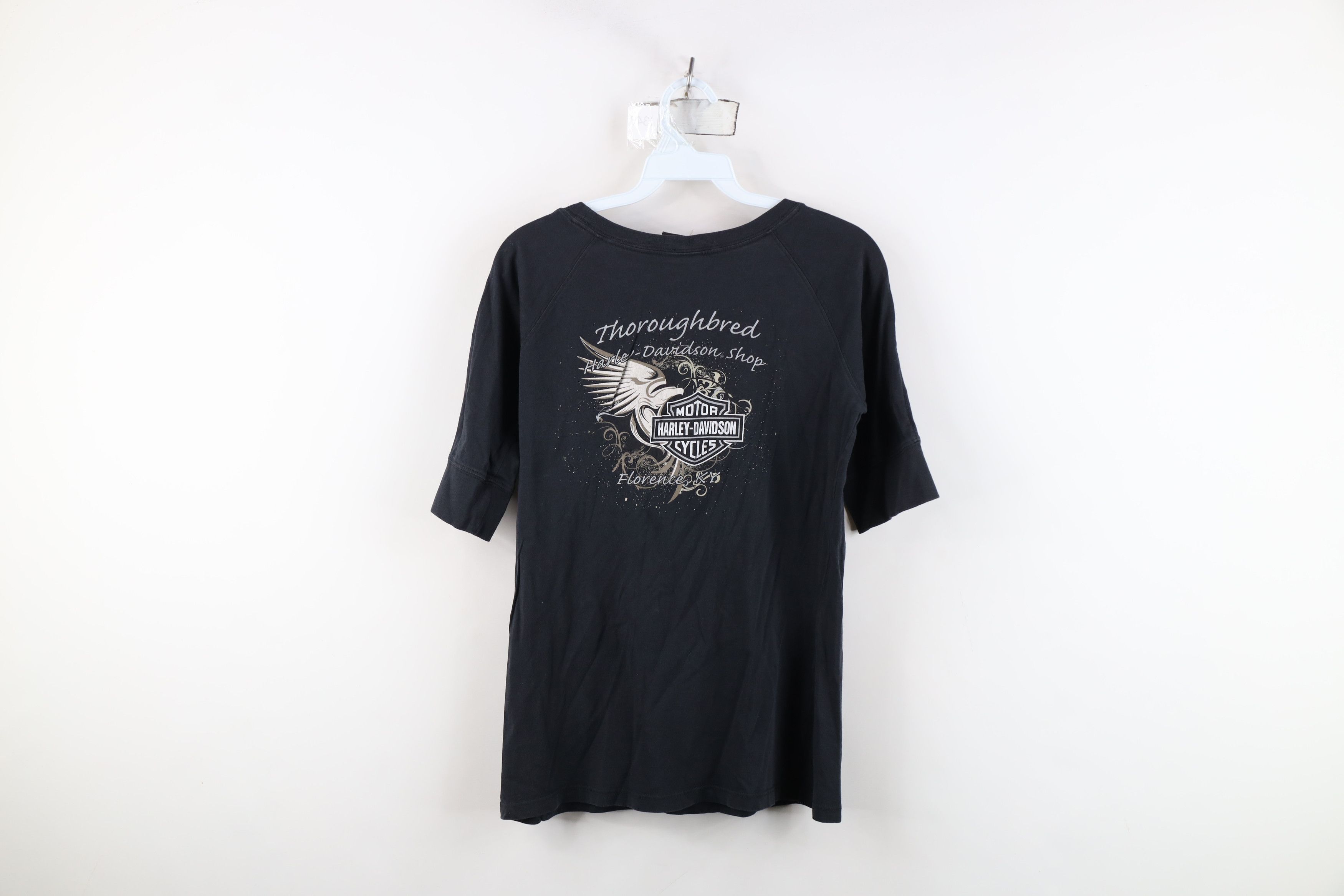 Harley Davidson Vintage Y2K Harley Davidson 3/4 Sleeve Sequin Wings T-Shirt Size L / US 10 / IT 46 - 12 Thumbnail