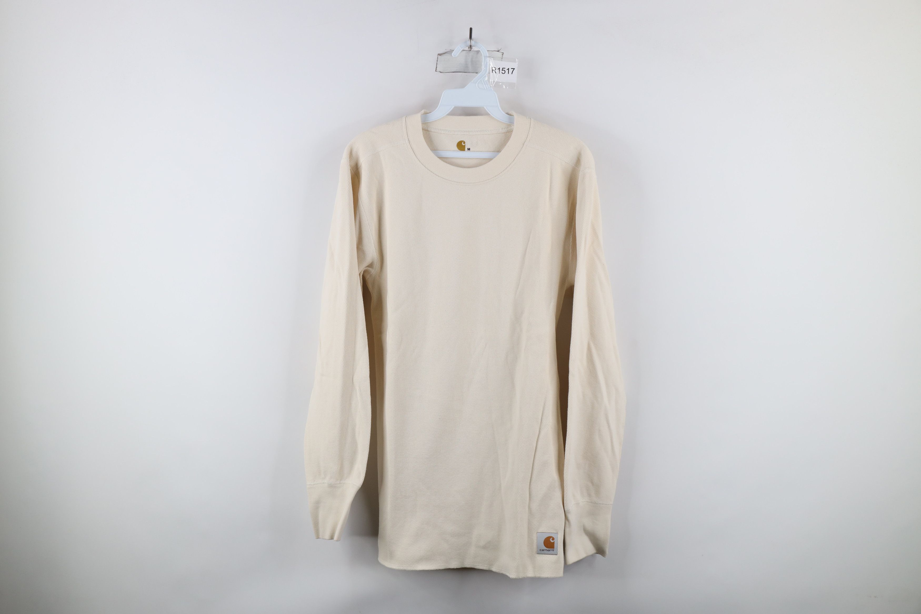 Carhartt × Vintage Vintage Carhartt Thermal Knit Long Sleeve T-Shirt Cream Size US M / EU 48-50 / 2 - 1 Thumbnail