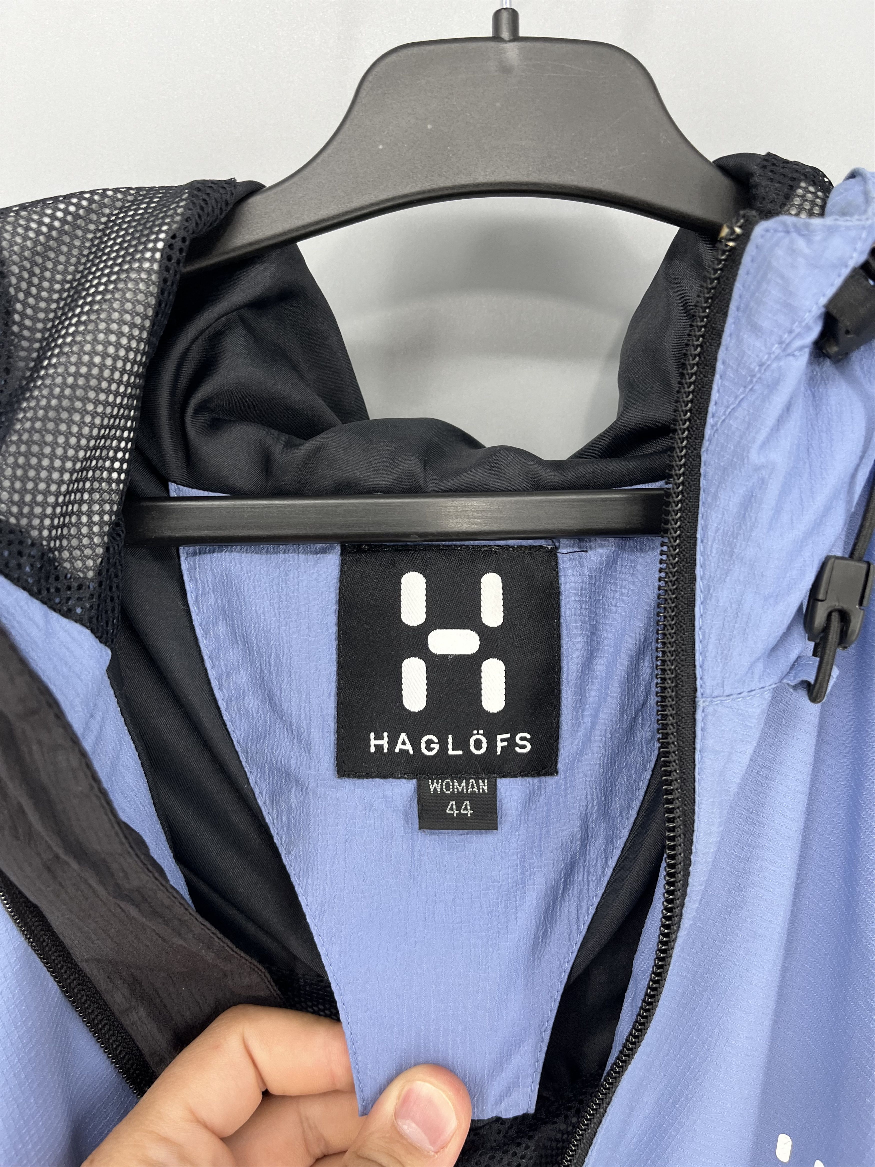 Haglofs Women’s Woman Haglöfs Windbreaker Jacket Blue Nylon Size L Size M / US 6-8 / IT 42-44 - 12 Thumbnail