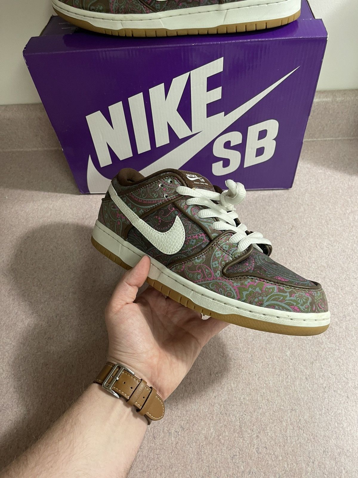 Nike × Nike SB Nike SB Dunk Low Pro Paisley Size US 9.5 / EU 42-43 - 2 Thumbnail