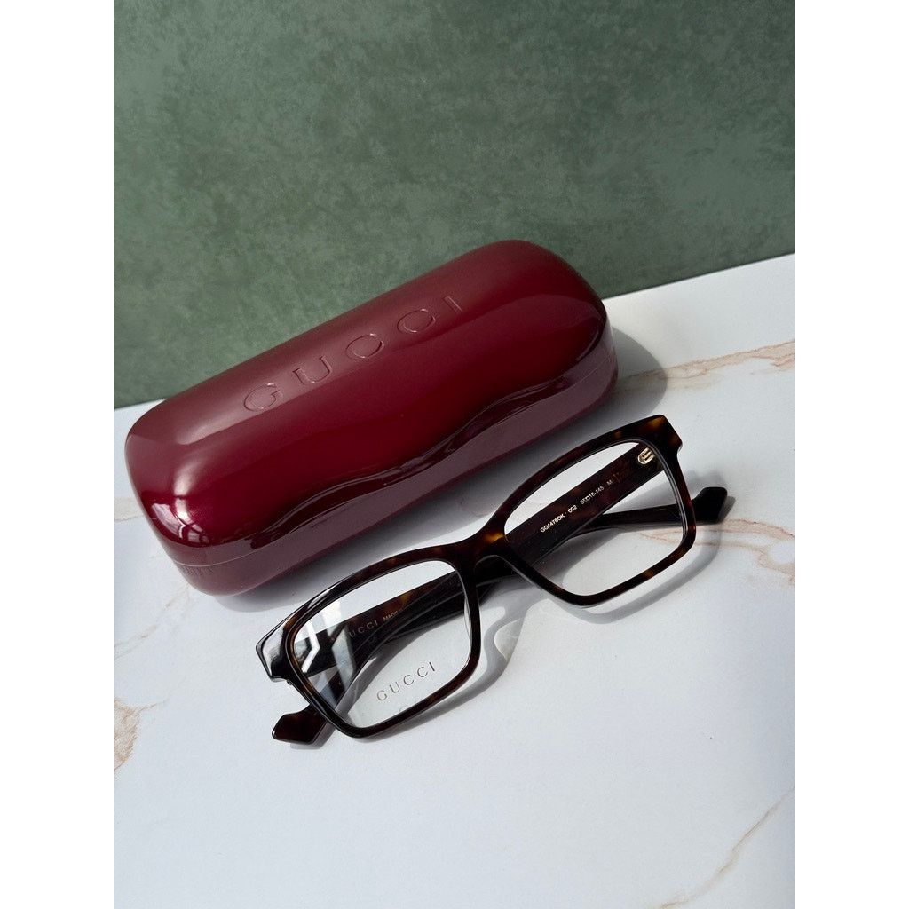 Gucci NEW Gucci GG1476OK Havana Brown Cat Eye Eyeglasses Frames Size ONE SIZE - 2 Thumbnail