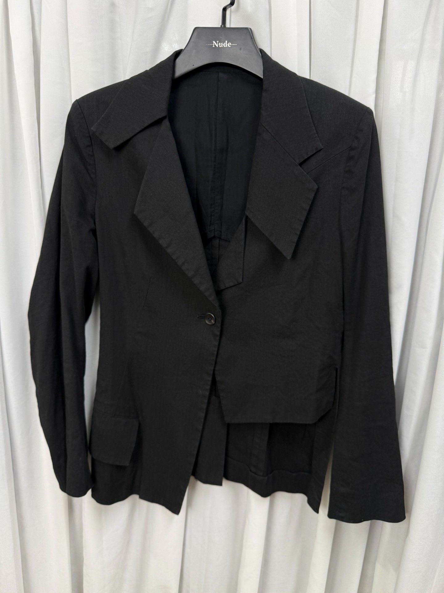 Yohji Yamamoto Yohji Yamamoto Y's Cotton-Linen Blazer Size L / US 10 / IT 46 - 1 Thumbnail