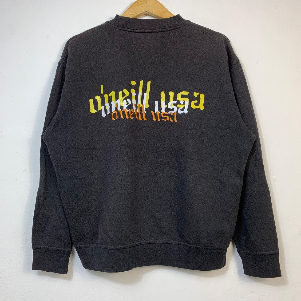 O'Neill Rare Vintage Sunfaded 90s Oneill USA Spell Out Sweatshirt Size US M / EU 48-50 / 2 - 1 Thumbnail