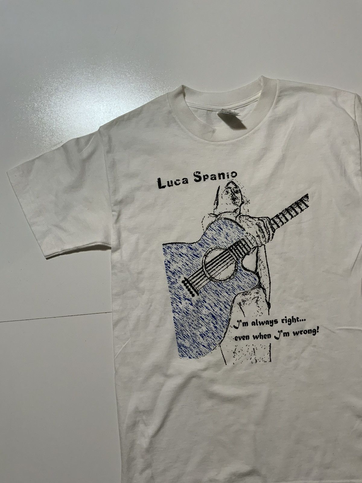 Alstyle × Band Tees Luca Spanio Always Right Even When I’m Wrong Guitar T-Shirt Size US S / EU 44-46 / 1 - 3 Thumbnail