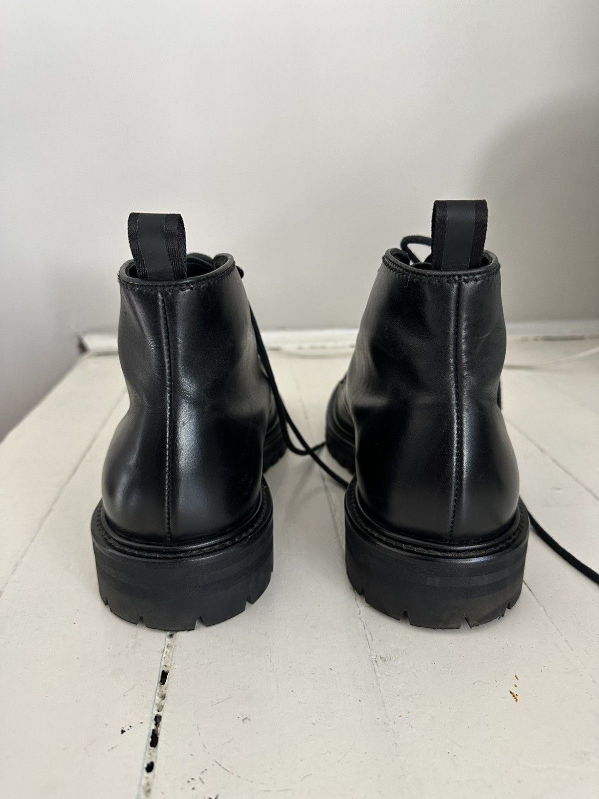 Officine Generale Black leather boots Size US 8 / EU 41 - 6 Thumbnail