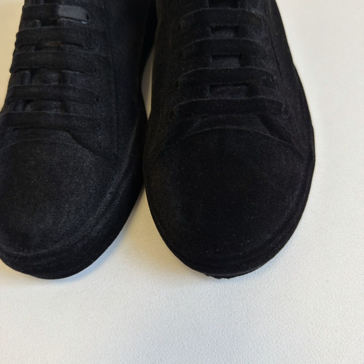 Maison Margiela A/W 09 Black ‘Flocked Velvet’ Sneakers Size US 8 / EU 41 - 12 Thumbnail