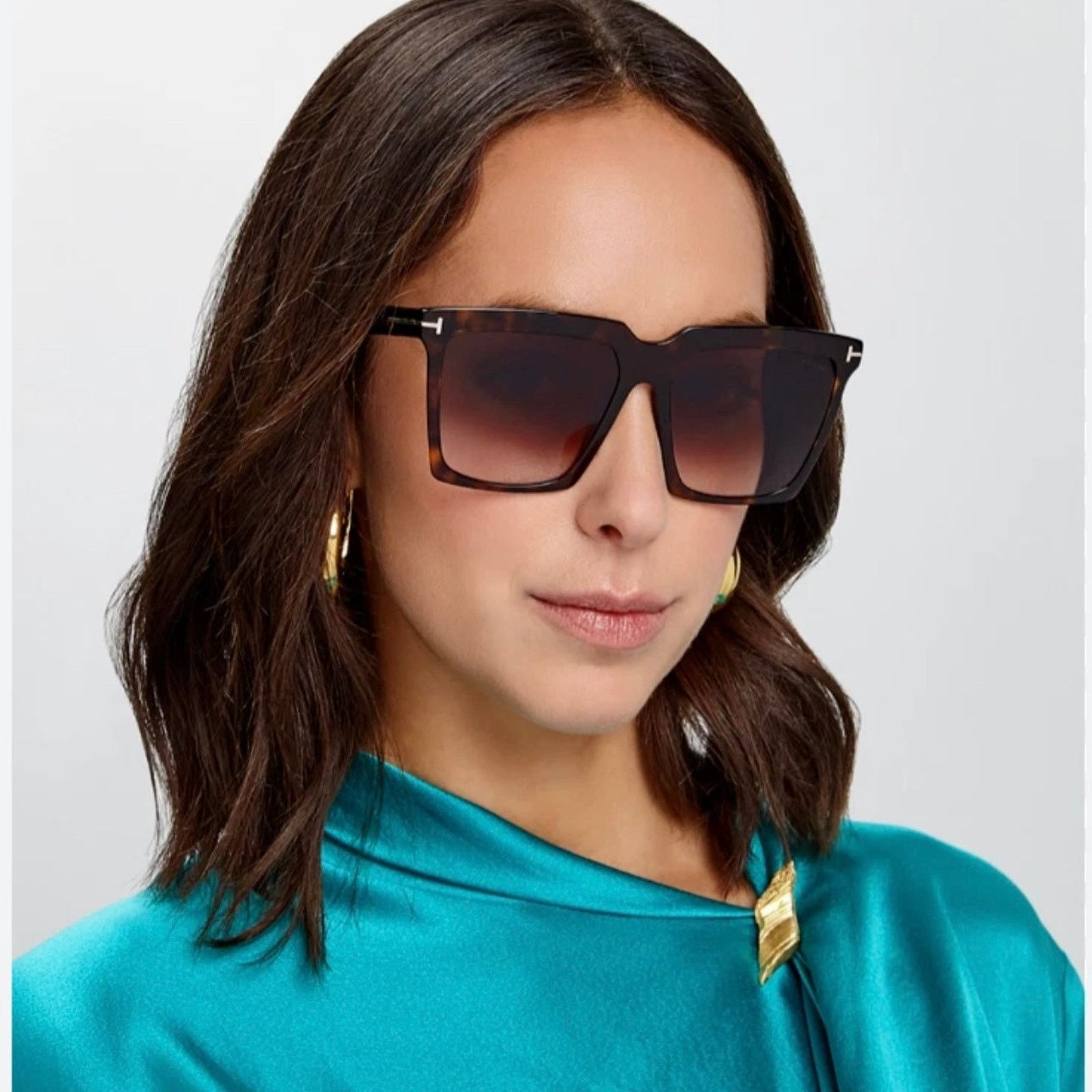 Tom Ford New, TOM FORD Sabrina-02 Sunglasses TF764 52H Authentic Size ONE SIZE - 4 Thumbnail
