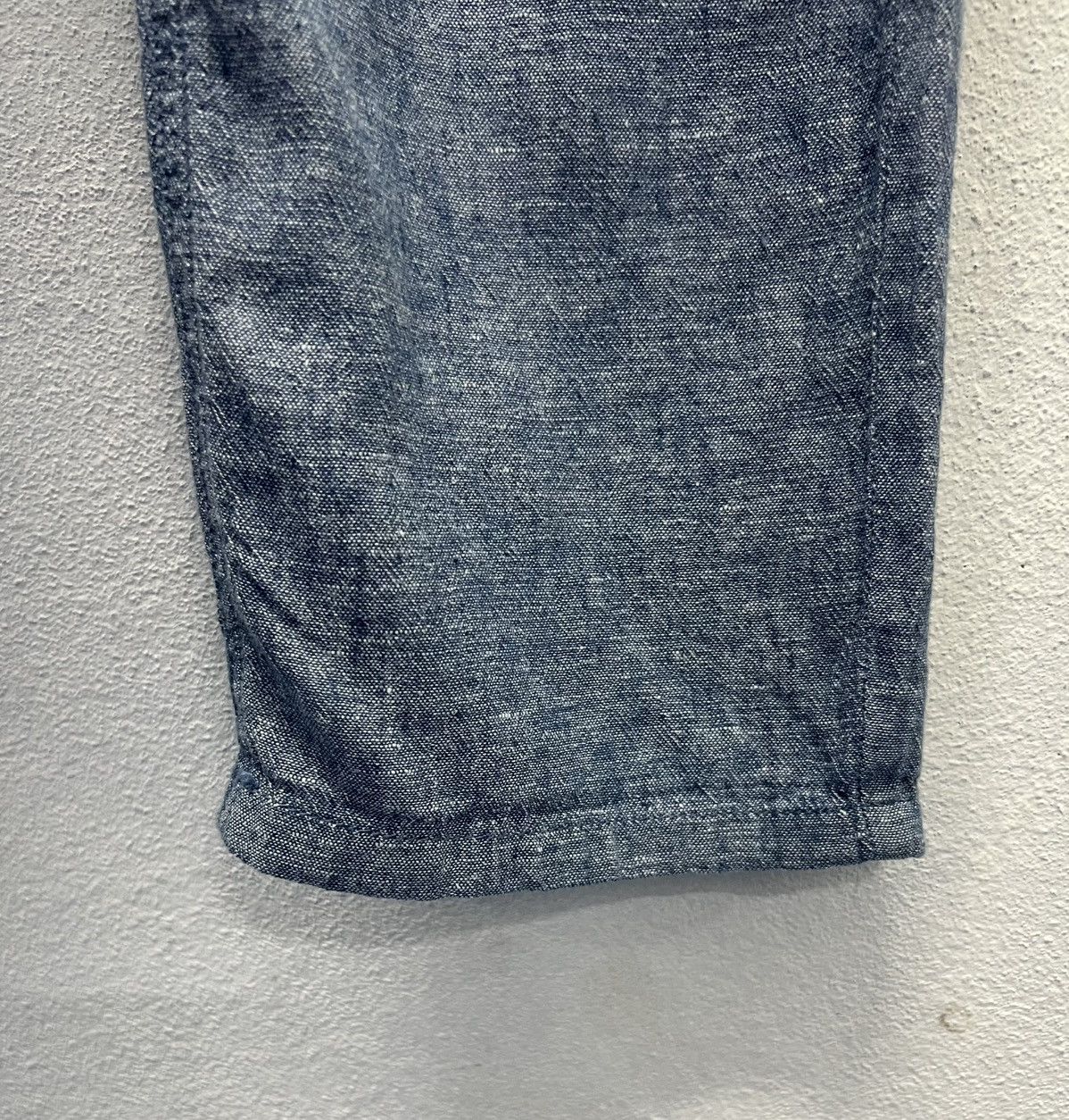 Vintage Lightweight Chambray Overalls – Linen Blend (Size L) Size US 35 - 13 Thumbnail